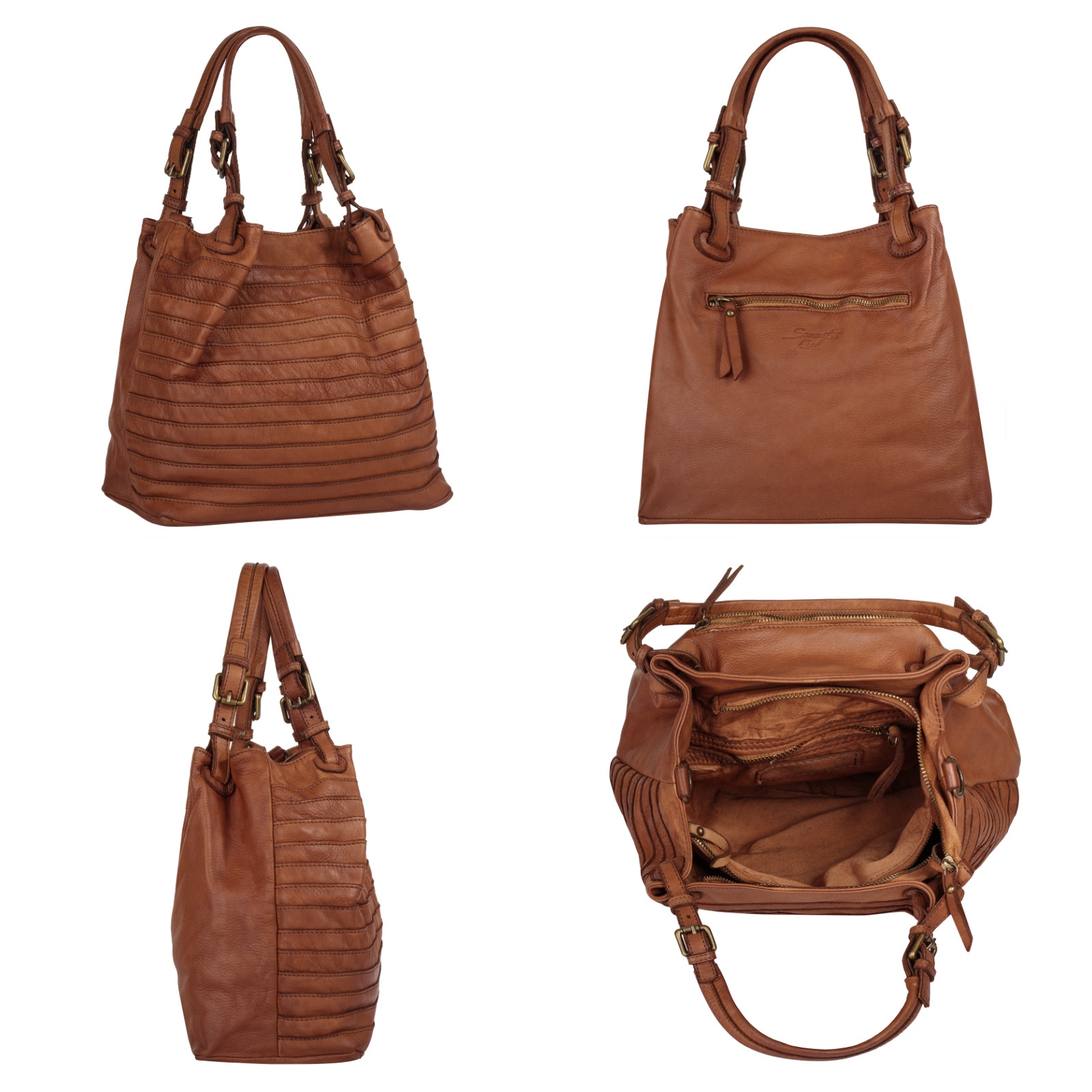 Samantha Look Shopper, echt Leder, Made in Italy