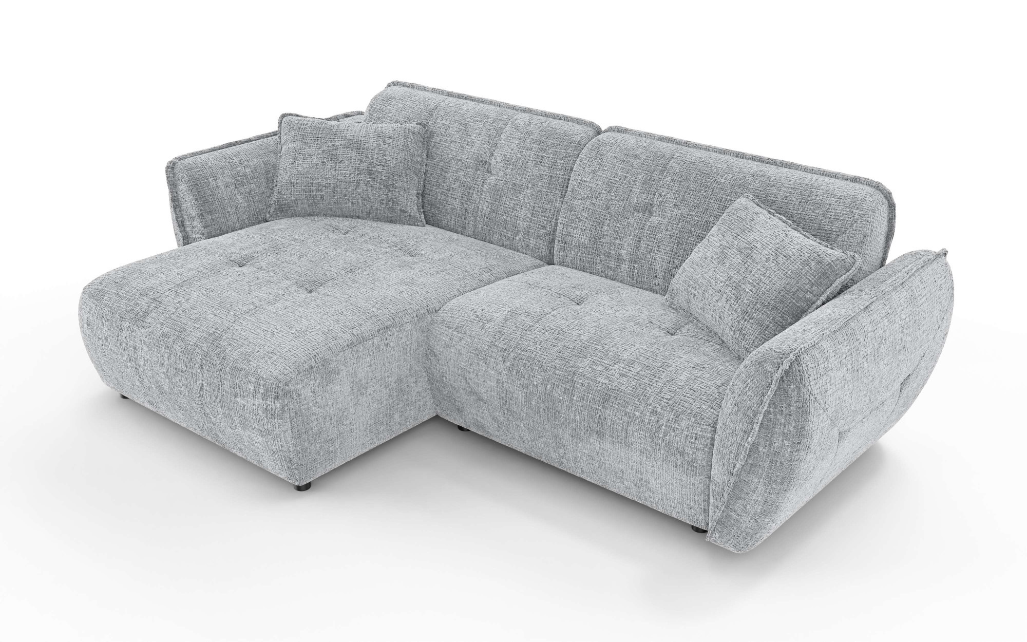 Home affaire Ecksofa »MIRELDA L-Form mit Steppungen, Recamiere rechts/links günstig online kaufen