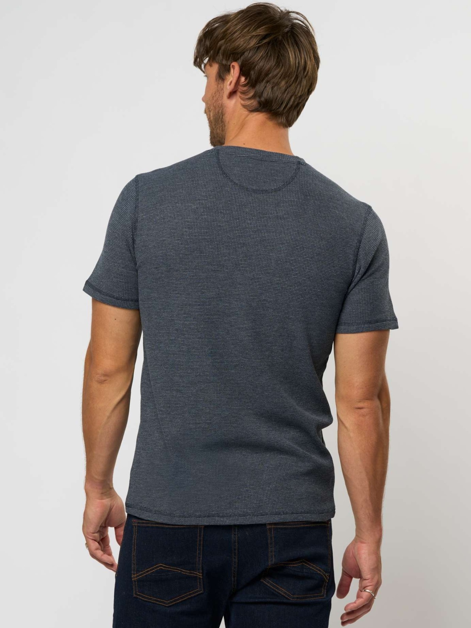 MCS Kurzarmhemd »MCS T-shirt MCColin Waffle«