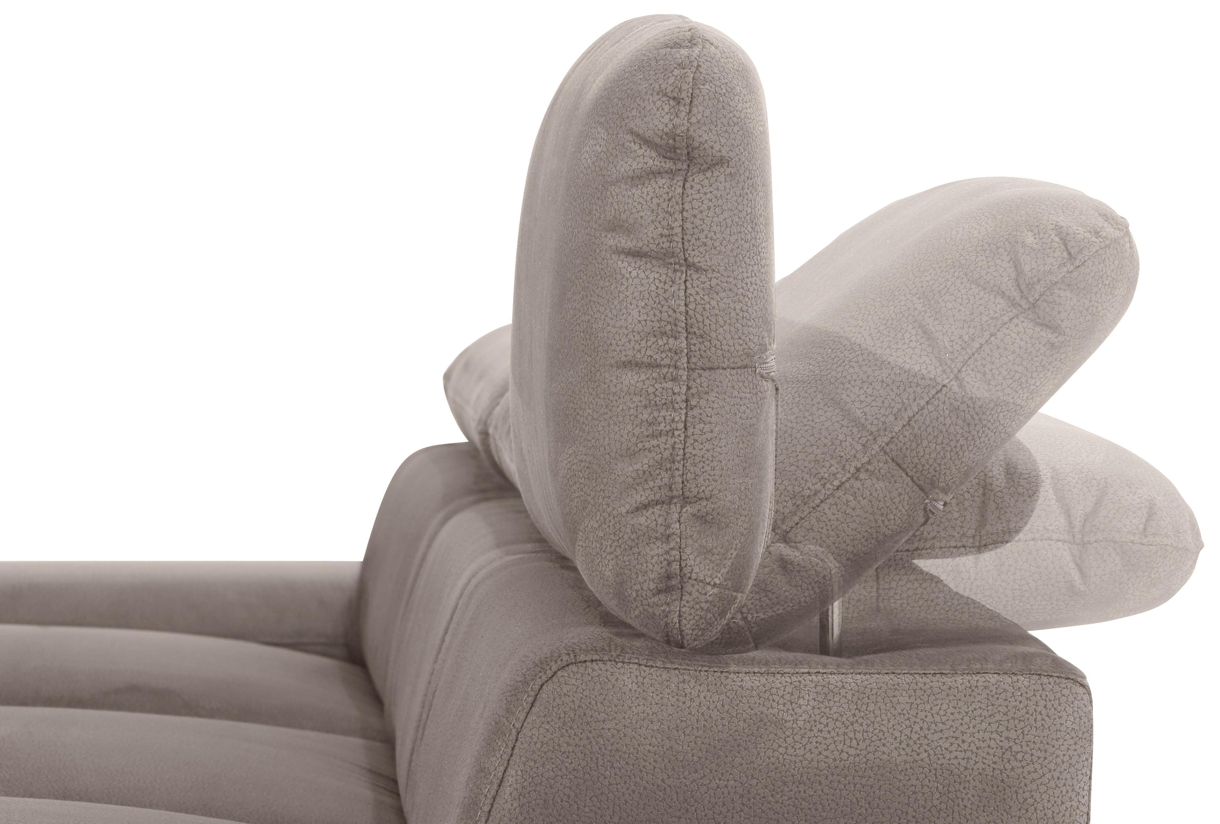 Home affaire Ecksofa »Alberto L-Form«, mit Kopfteilverstellung, wahlweise mit Bettfunktion