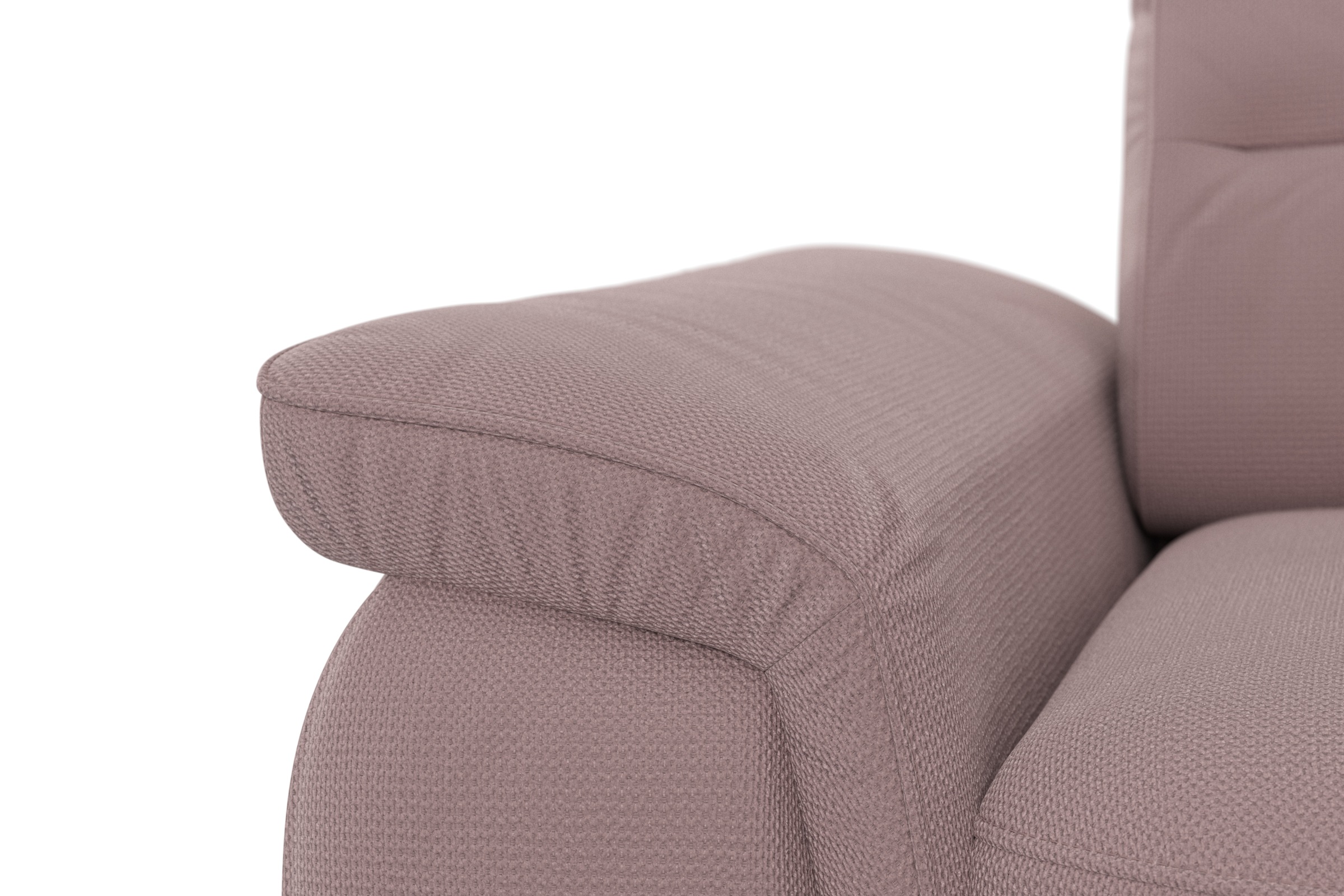 sit&more Ecksofa »Sinatra L-Form«, optinal mit Kopfteilverstellung und Armteilfunktion, Metallfüße