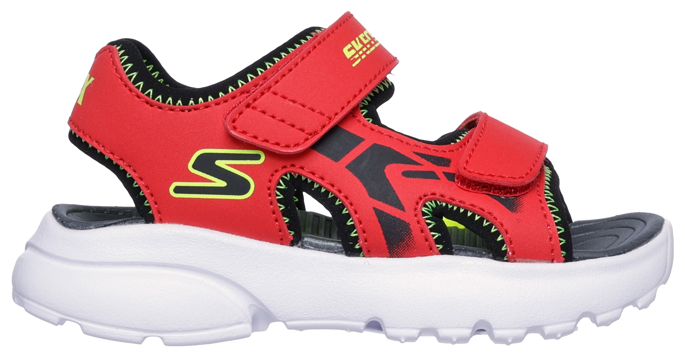 Skechers Sandale »RAZOR SPLASH«, Sandale mit Klettverschluss, waschbar, Größenschablone zum Download