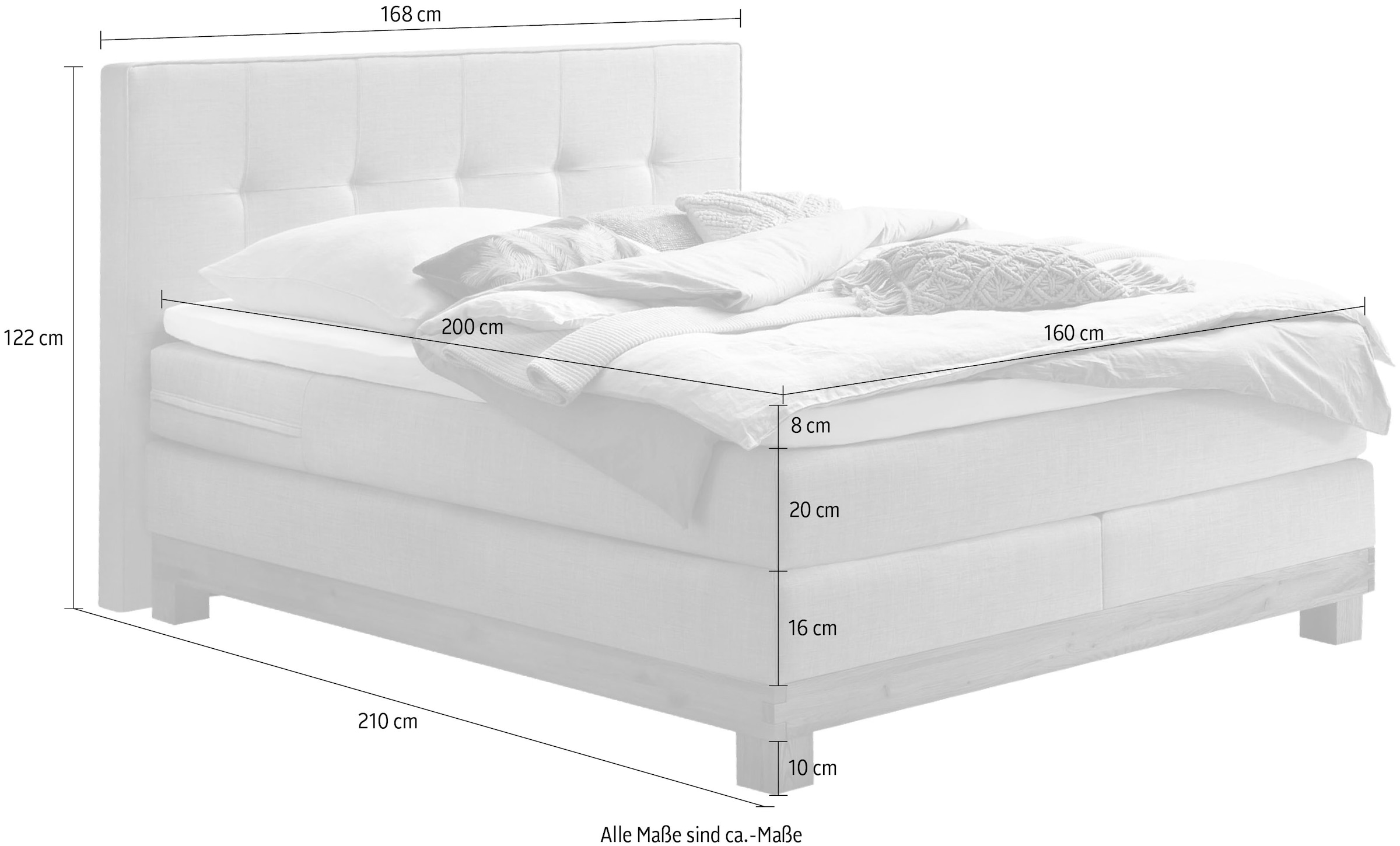 8. Bild von HASENA Boxspringbett »Finca«