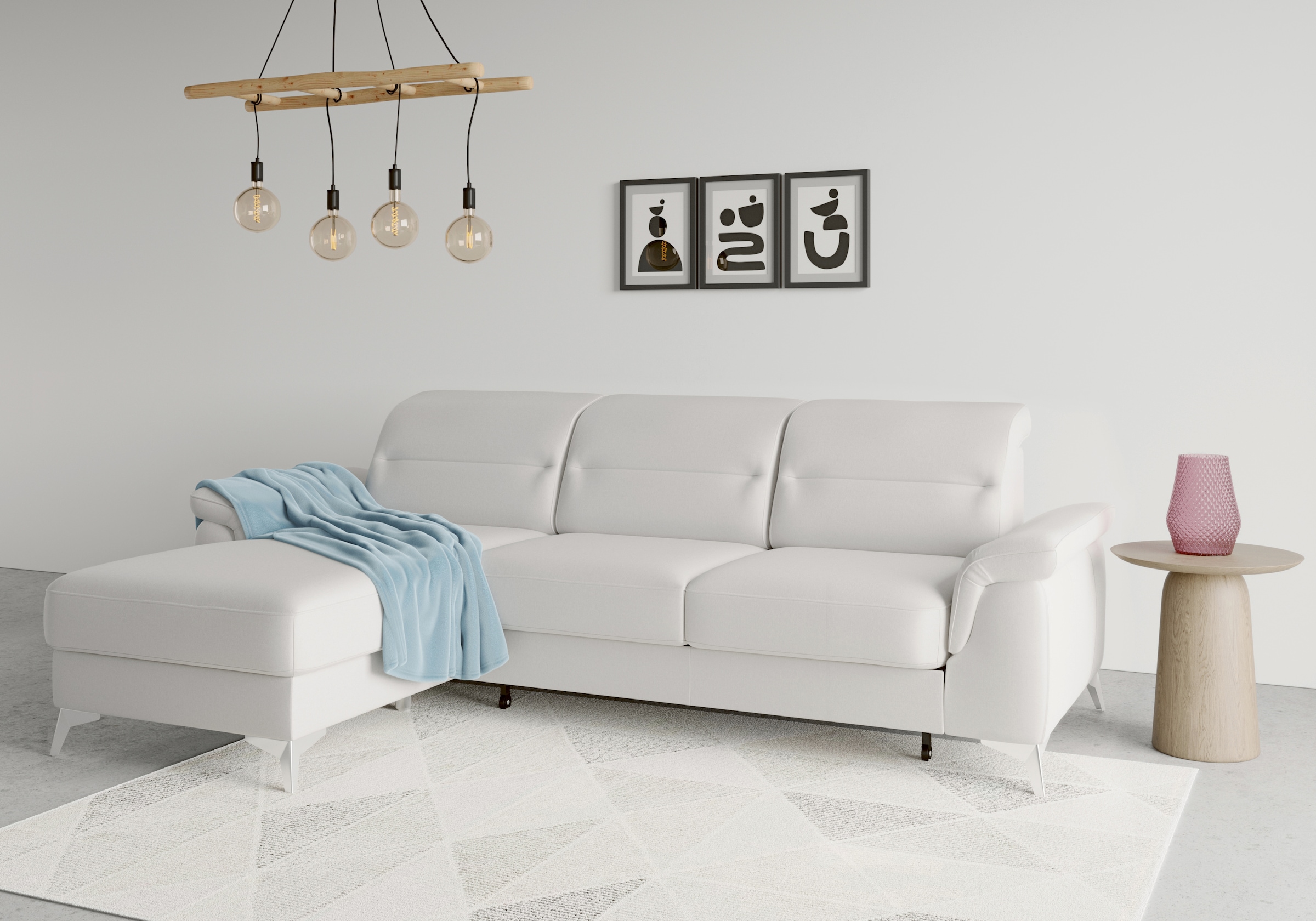 sit&more Ecksofa »Sinatra L-Form«, mit Recamiere, optinal mit Kopfteilverst günstig online kaufen