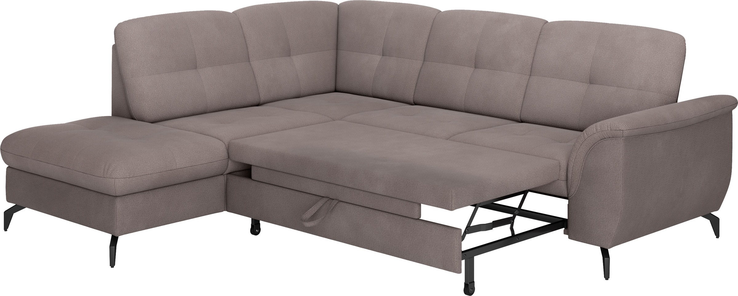 sit&more Ecksofa »Zora L-Form«, wahlweise mit Bettfunktion und Bettkasten