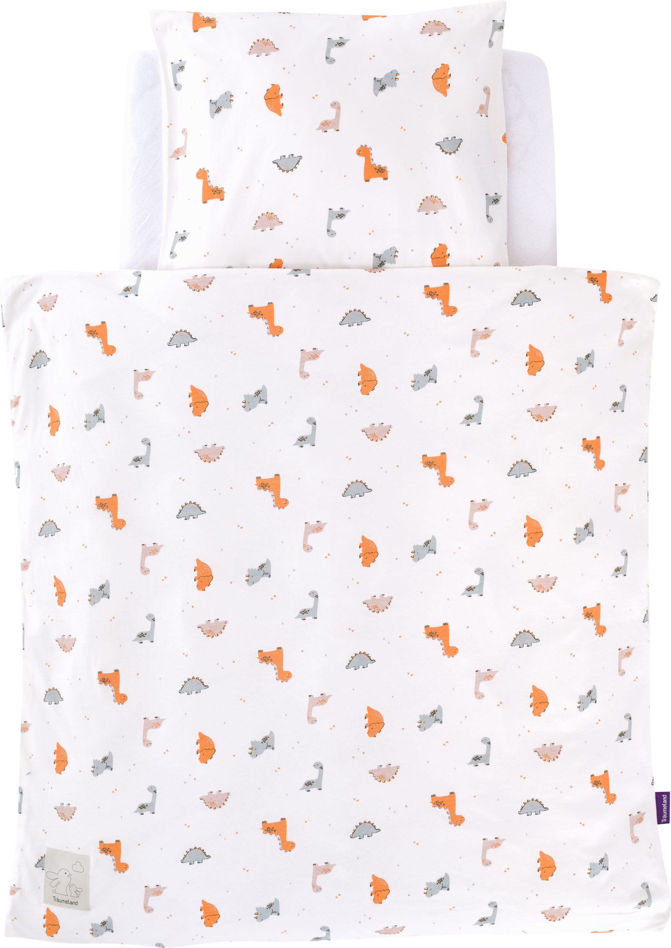 Träumeland Babybettwäsche »Jersey Dinolino«, mit Allover-Print günstig online kaufen