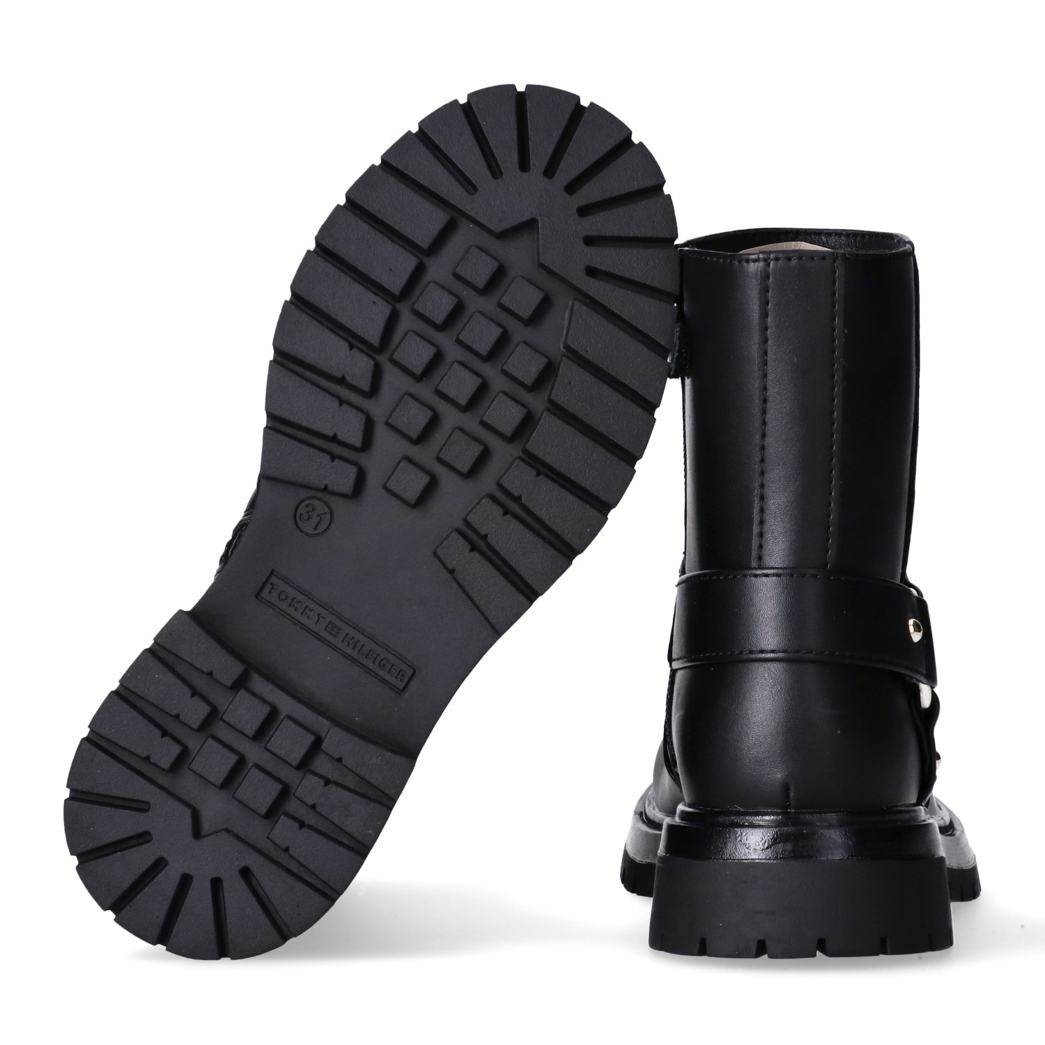 Tommy Hilfiger Bikerboots, Biker Boots, Winterboots mit Blockabsatz