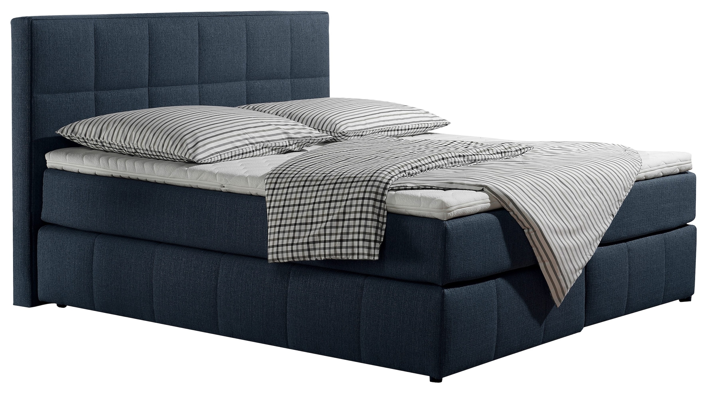 INOSIGN Boxspringbett »Casano«, mit feiner Steppung, in 3 Matratzenarten, 2 Härtegraden und 5 Farben