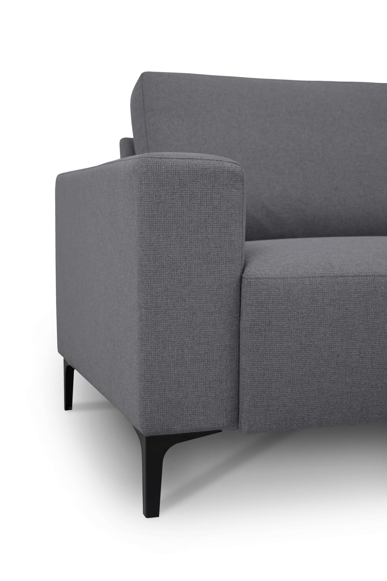 Home affaire Ecksofa »Tournon, L-Form, Breite 256 cm, Webstoff, Chenille« Designsofa im nordischen Stil, Wellenunterfederung, Metallfüße