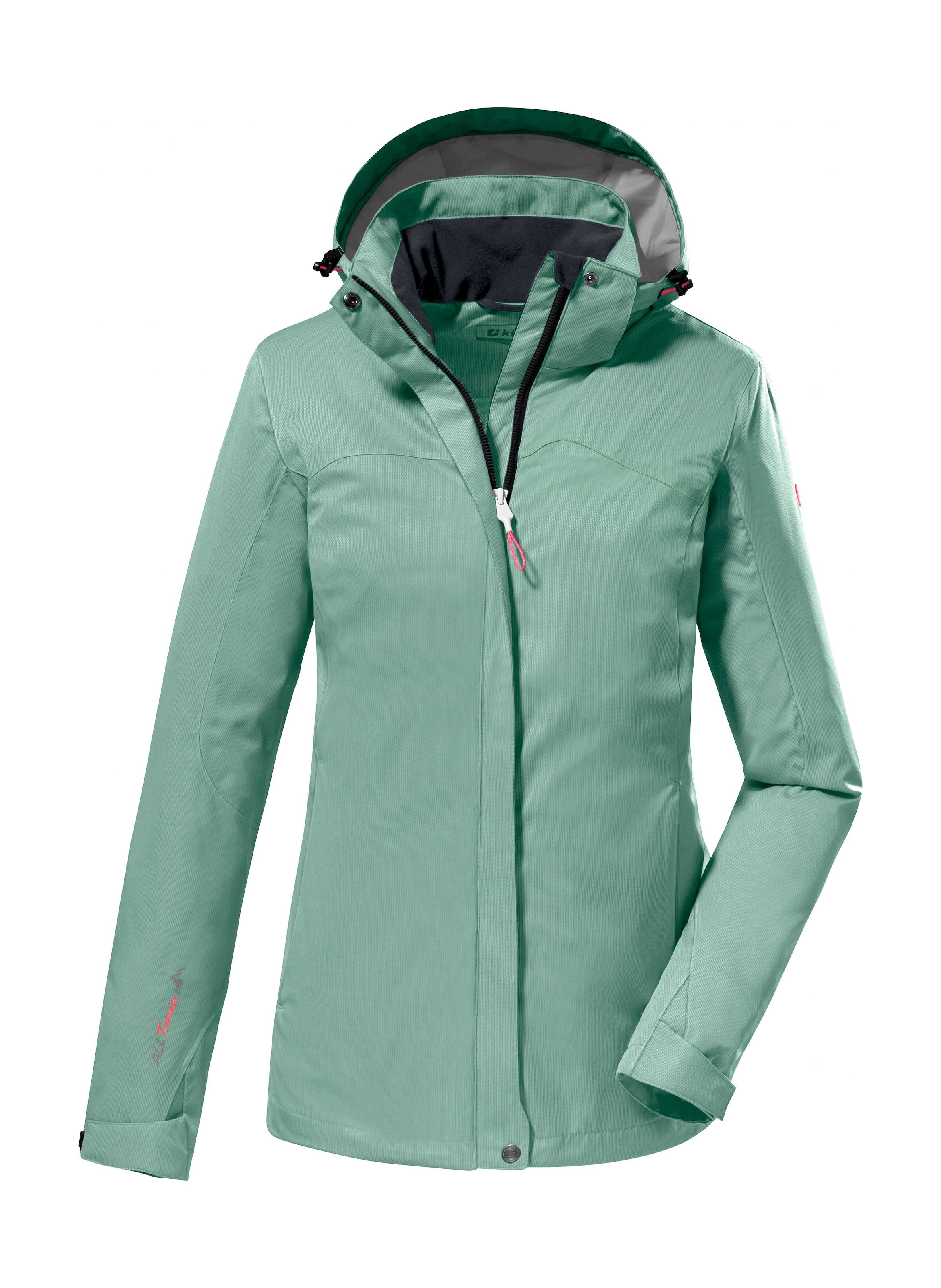 Killtec Outdoorjacke »KOS 133 WMN JCKT«, Wasser- und winddichte Damenjacke mit abnehmbarer Kapuze, PFAS-frei