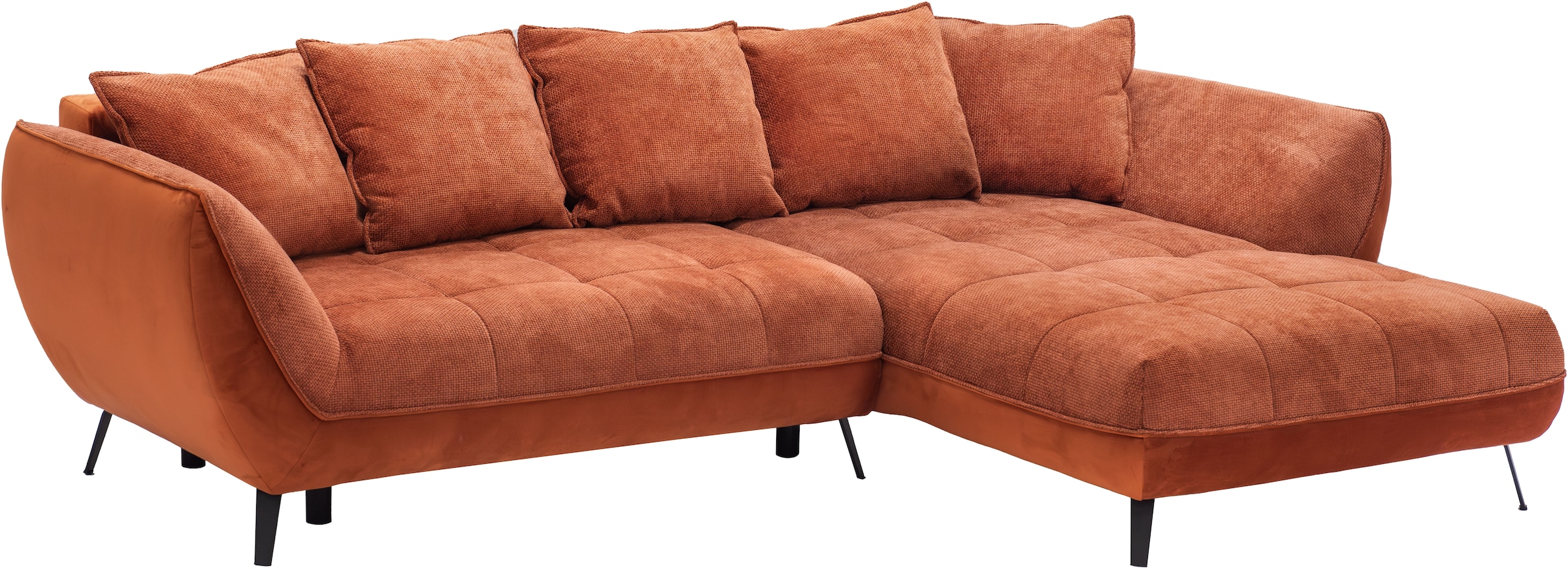 exxpo - sofa fashion Ecksofa »Midway mit einfacher Easy-Lift-Bettfunktion, bequem und modern«, inkl. Bettfunktion und praktischem Bettkasten, L-Form