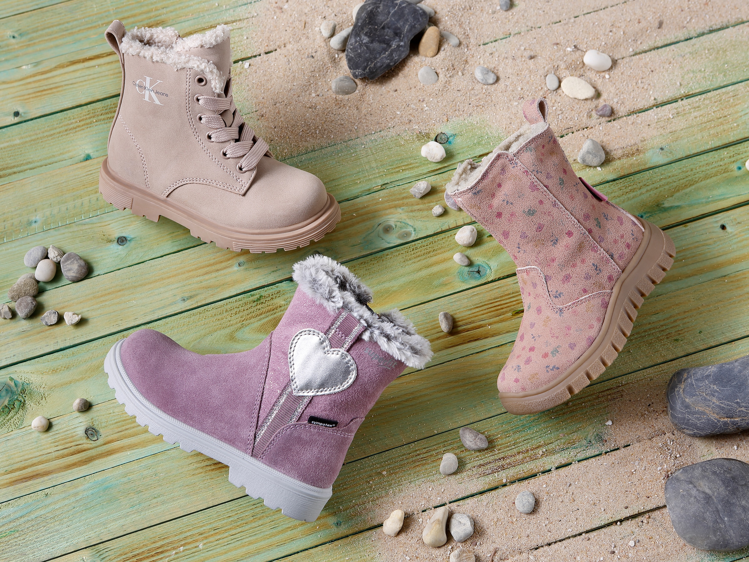 Naturino Winterstiefel »PUKAK ZIP WP Weite: schmal«, Schlupfstiefel mit TEX-Ausstattung, Größenschablone zum Download