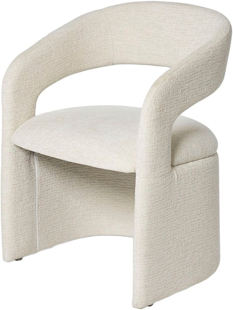 Armlehnstuhl JAHNKE "DUCHESSE", sanftes weiß, sanftes weiß, sanftes weiß, B:60,5cm H:80cm T:57cm