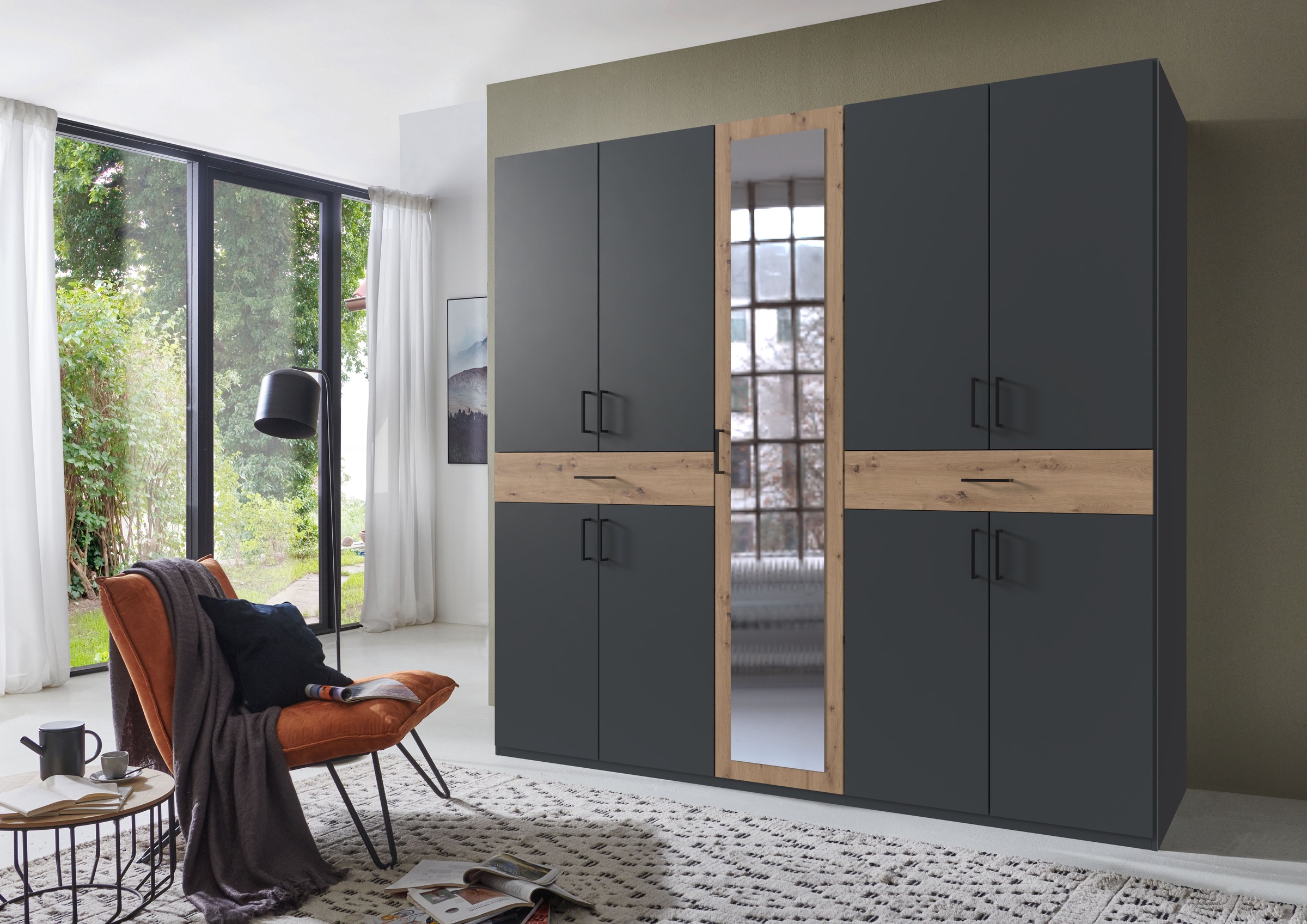 Wimex Drehtürenschrank »Tibet« mit Schubkästen auf bequemer Zugriffshöhe günstig online kaufen