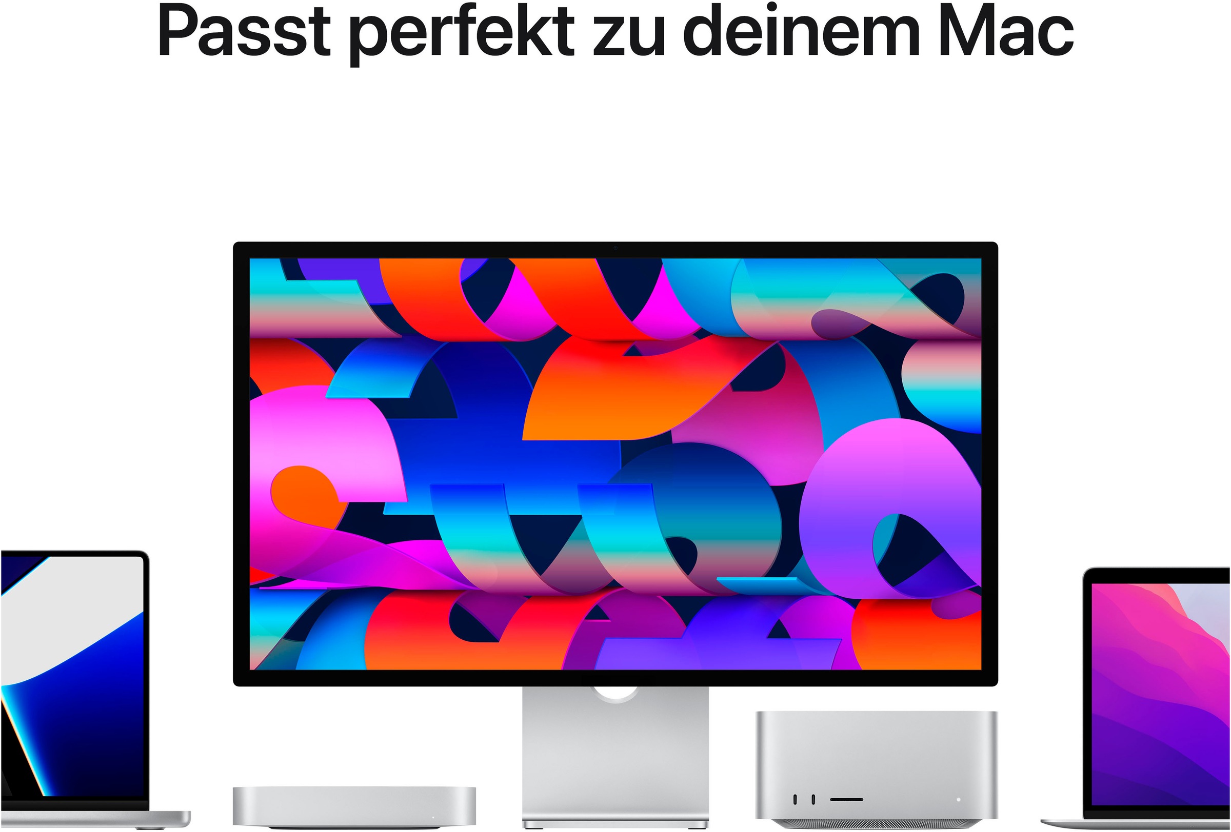 Apple LED-Monitor »Studio Display«, 68,3 cm/27 Zoll, 5120 x 2880 px, 5K, Nanotexturglas
