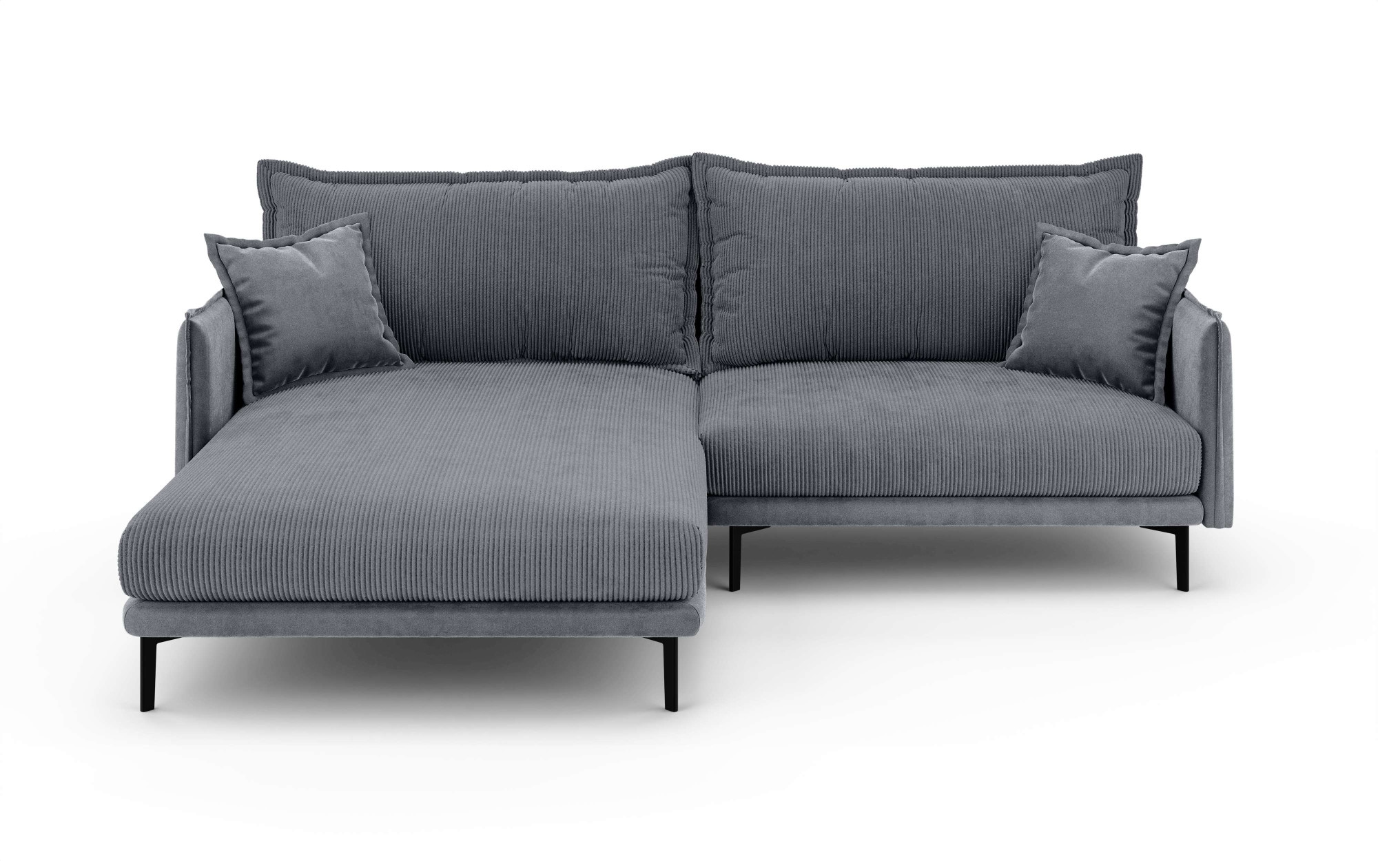INOSIGN Ecksofa »ALEXANDRIA mit Recamiere rechts oder links bestellbar, moderne Bezüge«, L-Form mit Wellenunterfederung, Maße: B/H/T 246/86/190 cm