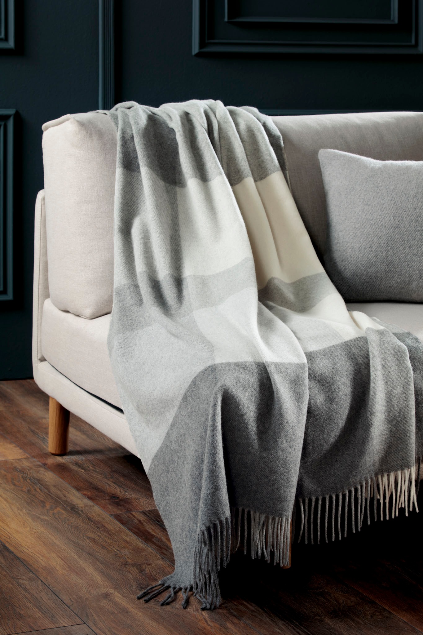 Biederlack Plaid 130x170 Cm Pleasant Grey günstig online kaufen