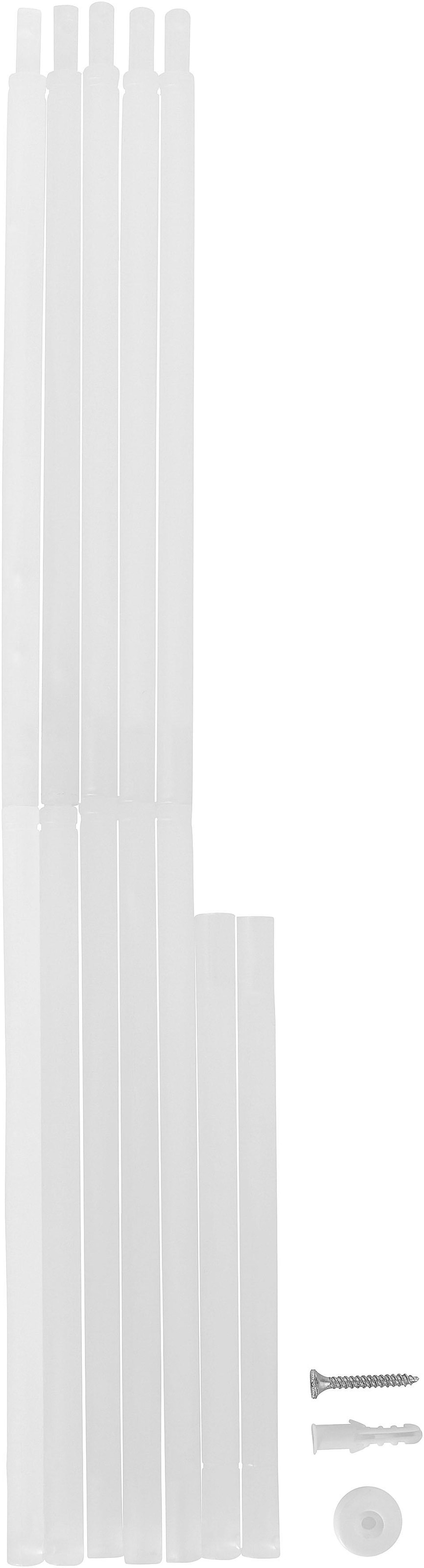 my home Raffrollo »TENDER« mit Klettband transparent, Leinen Optik mit Struktur, monochrom