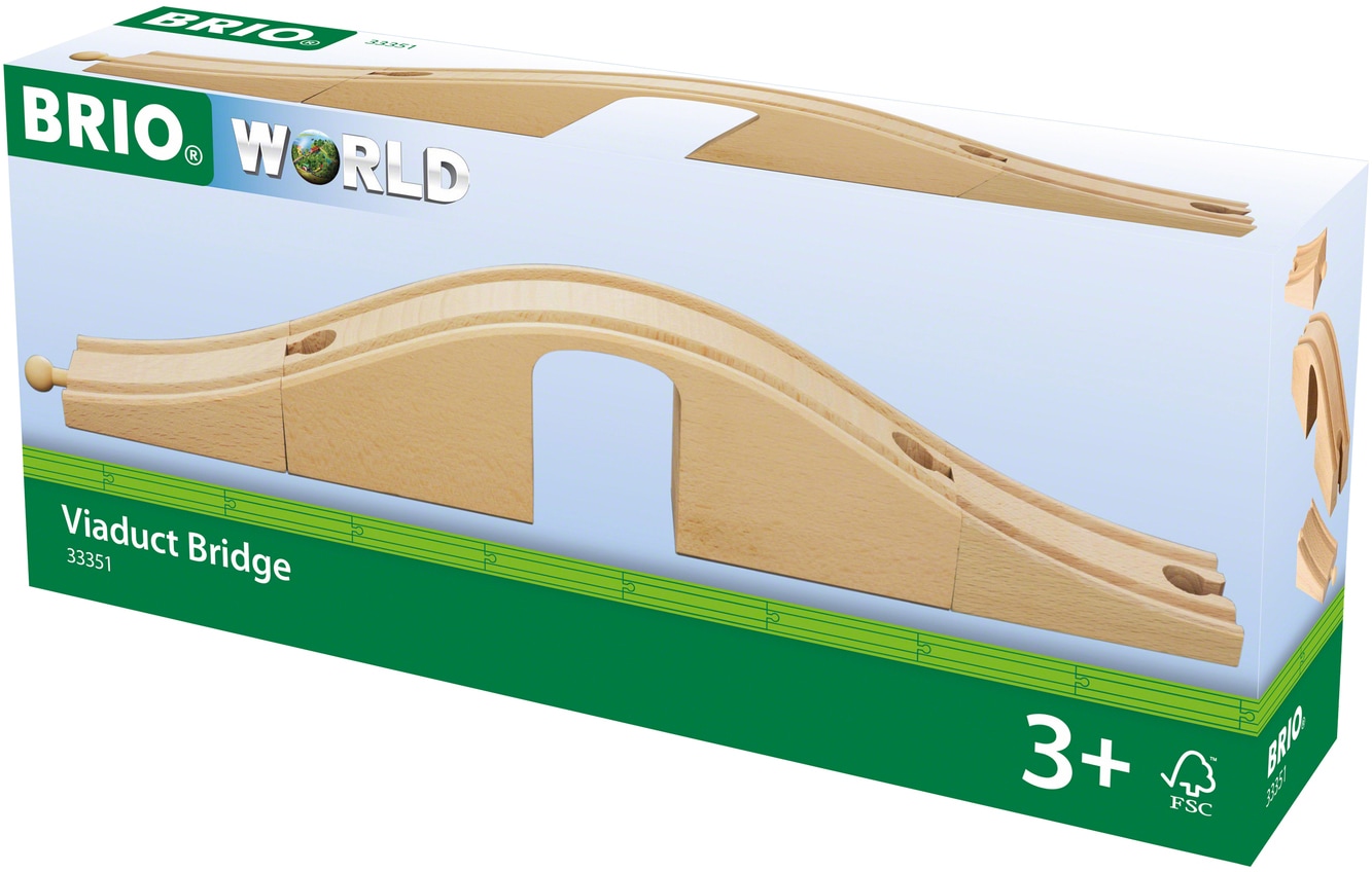 BRIO® Spielzeugeisenbahn-Brücke »BRIO® WORLD, Unterführung«, FSC®- schützt Wald - weltweit