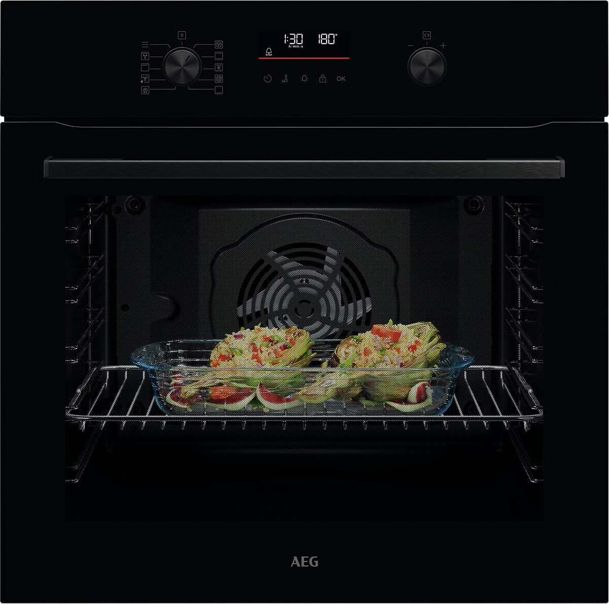 AEG Einbaubackofen SurroundCook® Backöfen der Serie 5000 »TU5PB40WSK«, Pyro günstig online kaufen