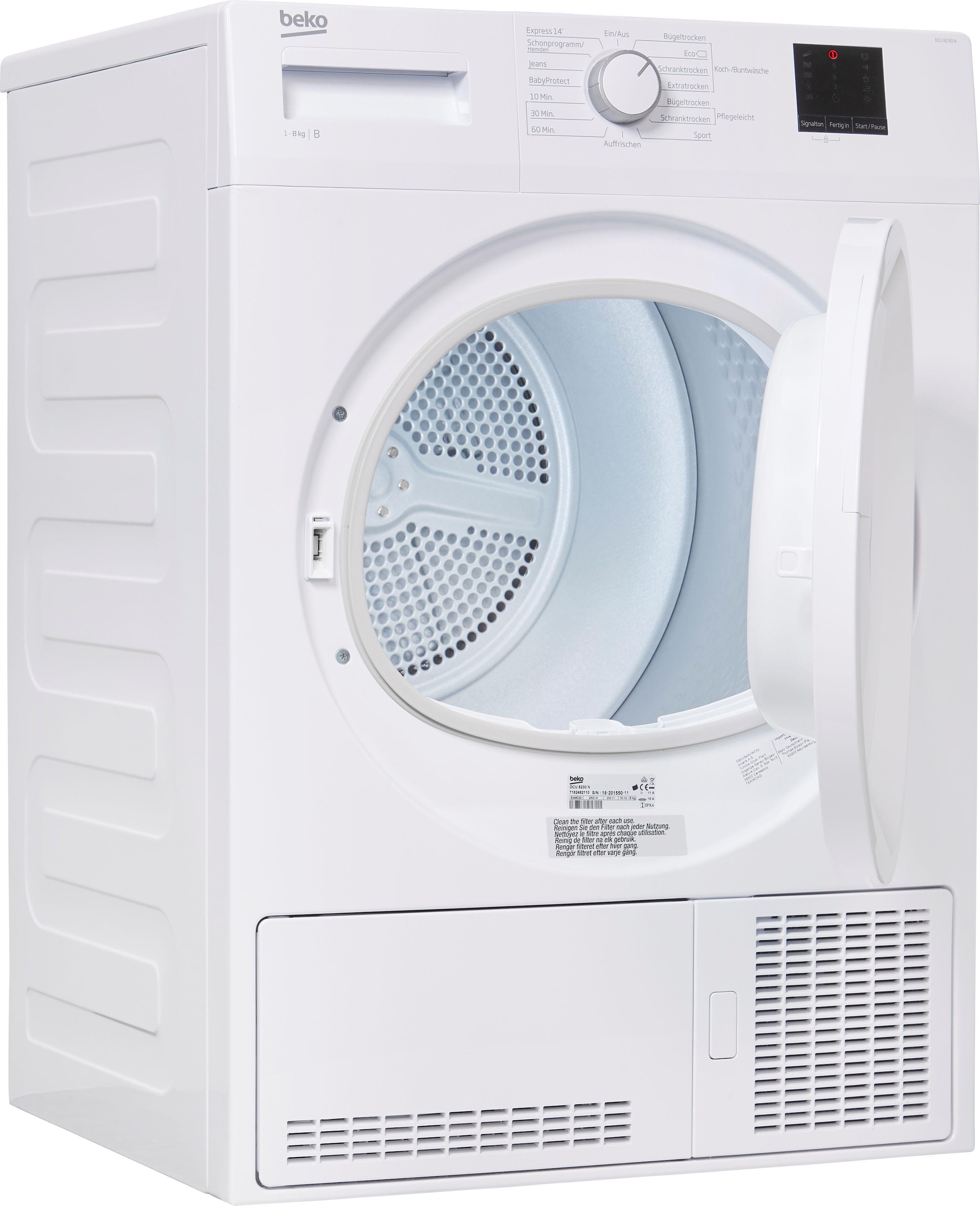 BEKO Kondenstrockner »DCU 8230 N«, 8 kg