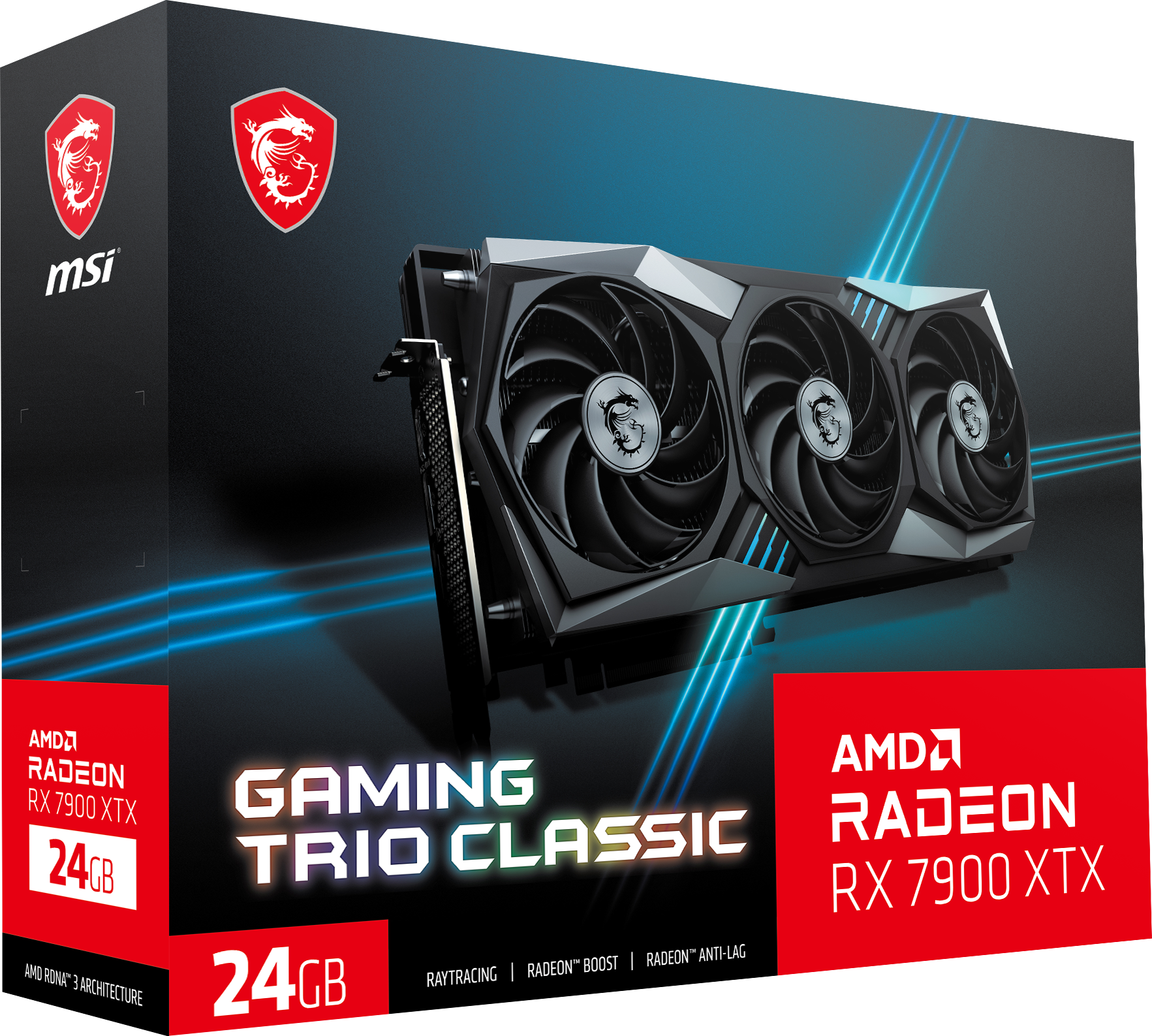 MSI Grafikkarte »Radeon RX 7900 XTX GAMING TRIO CLASSIC 24G«, 24 GB, GDDR6