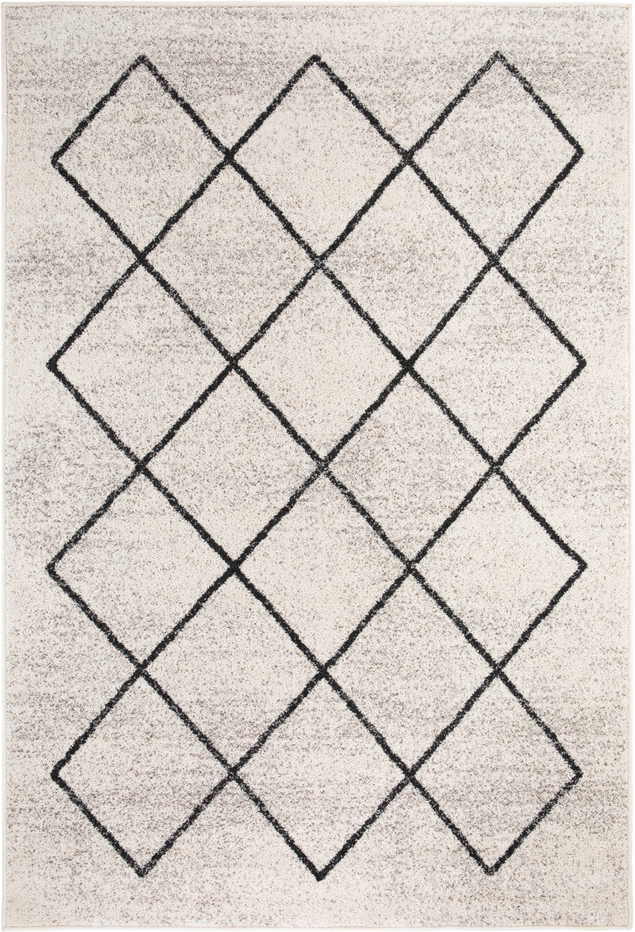 Andiamo Teppich »Bolonia«, rechteckig, 6 mm Höhe, Rauten Design, leicht meliert, Wohnzimmer