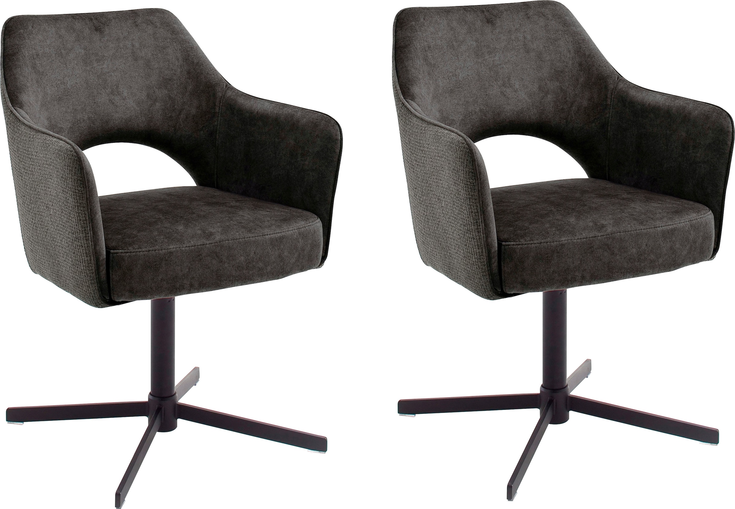 MCA furniture Esszimmerstuhl »Valetta« (Set) 2 Stk. 2 er Set, 360° drehbar, günstig online kaufen