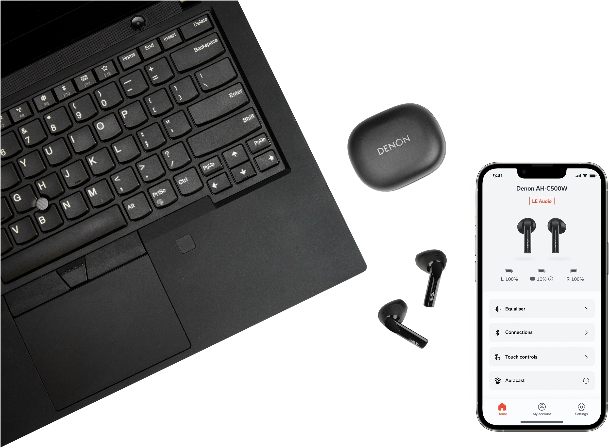 Denon In-Ear-Kopfhörer »AH-C500W«, Bluetooth, Freisprechfunktion-Multi-Point-Verbindung