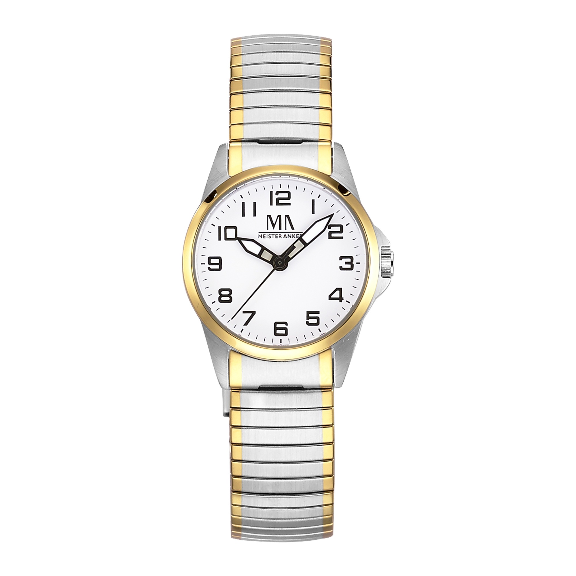 MEISTER ANKER Quarzuhr »Edelstahl« Stretch Sportlich-elegante Damenuhr