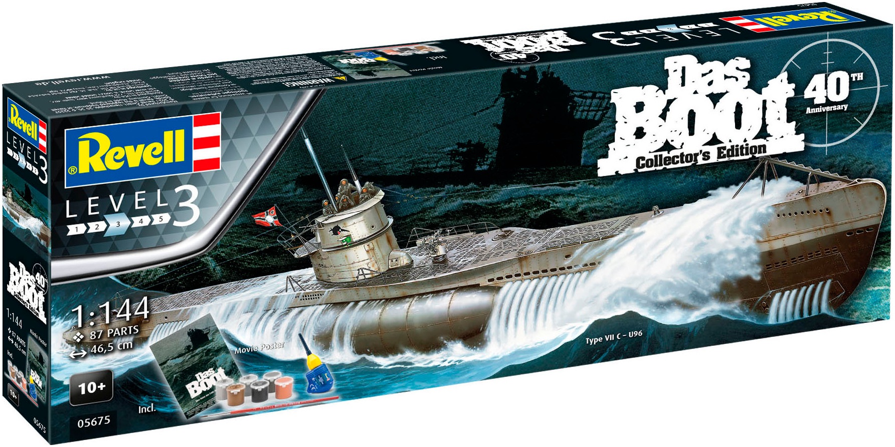Revell® Modellbausatz »Geschenkset zum Film Das Boot« 1:144 Made in Europe