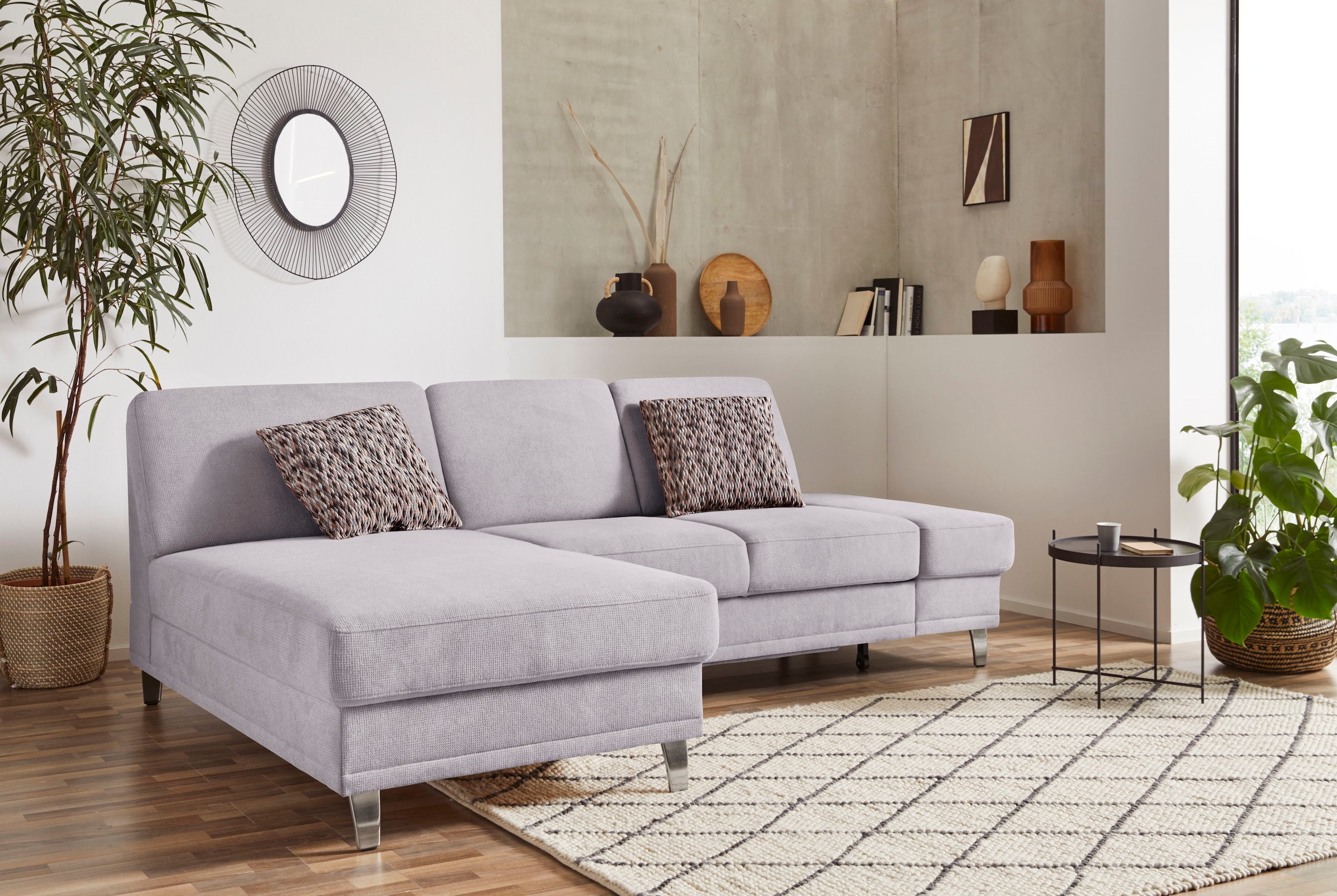 sit&more Ecksofa »Clio L-Form«, wahlweise mit Bettfunktion oder Vorziehsitz günstig online kaufen