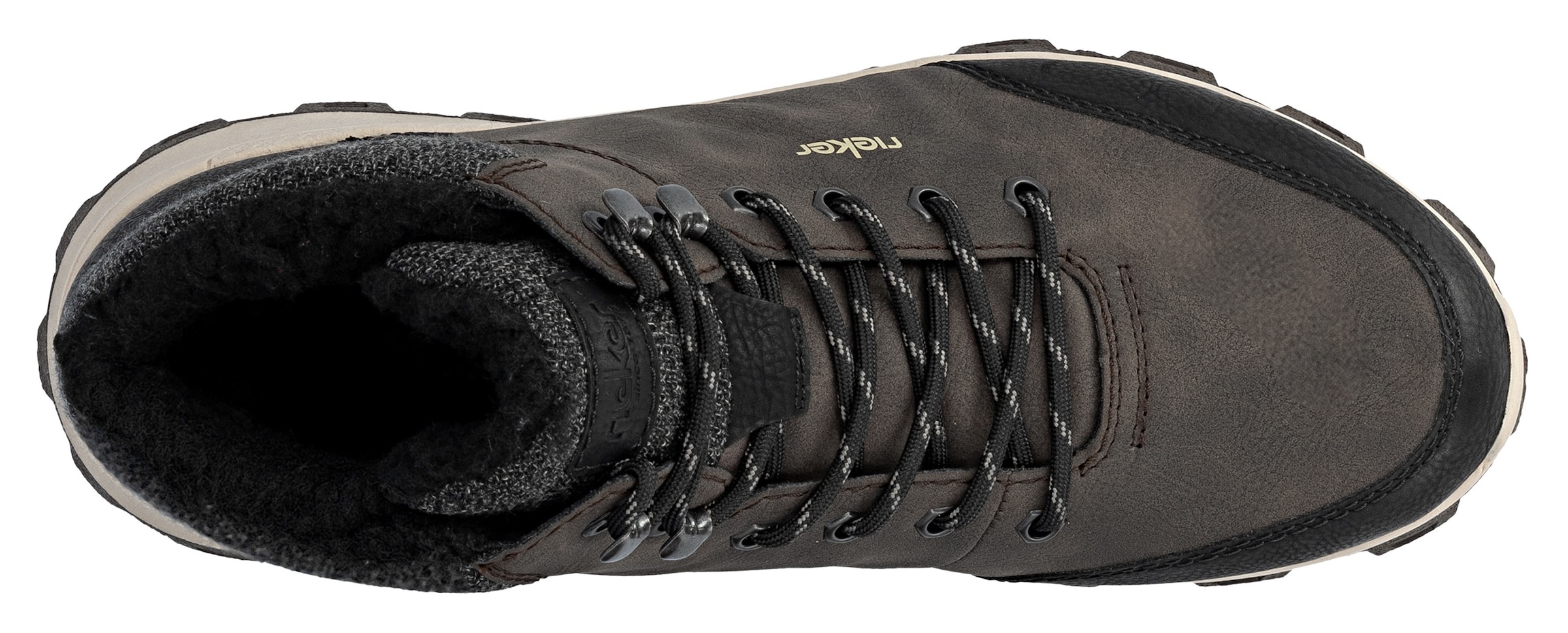 Rieker Winterboots, mit komfortabler SoftFoam-Innensohle, Freizeitschuh, Schnürschuh