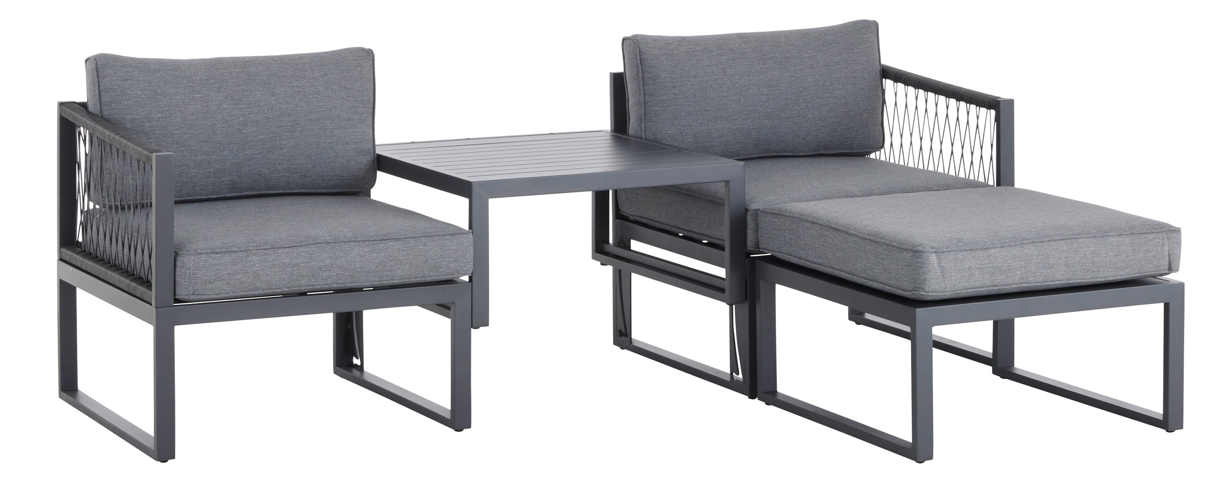 Guido Maria Kretschmer Home&Living Gartenlounge-Set »Santorini«, (9 tlg.), in 4 verschiedenen Varianten nutzbar