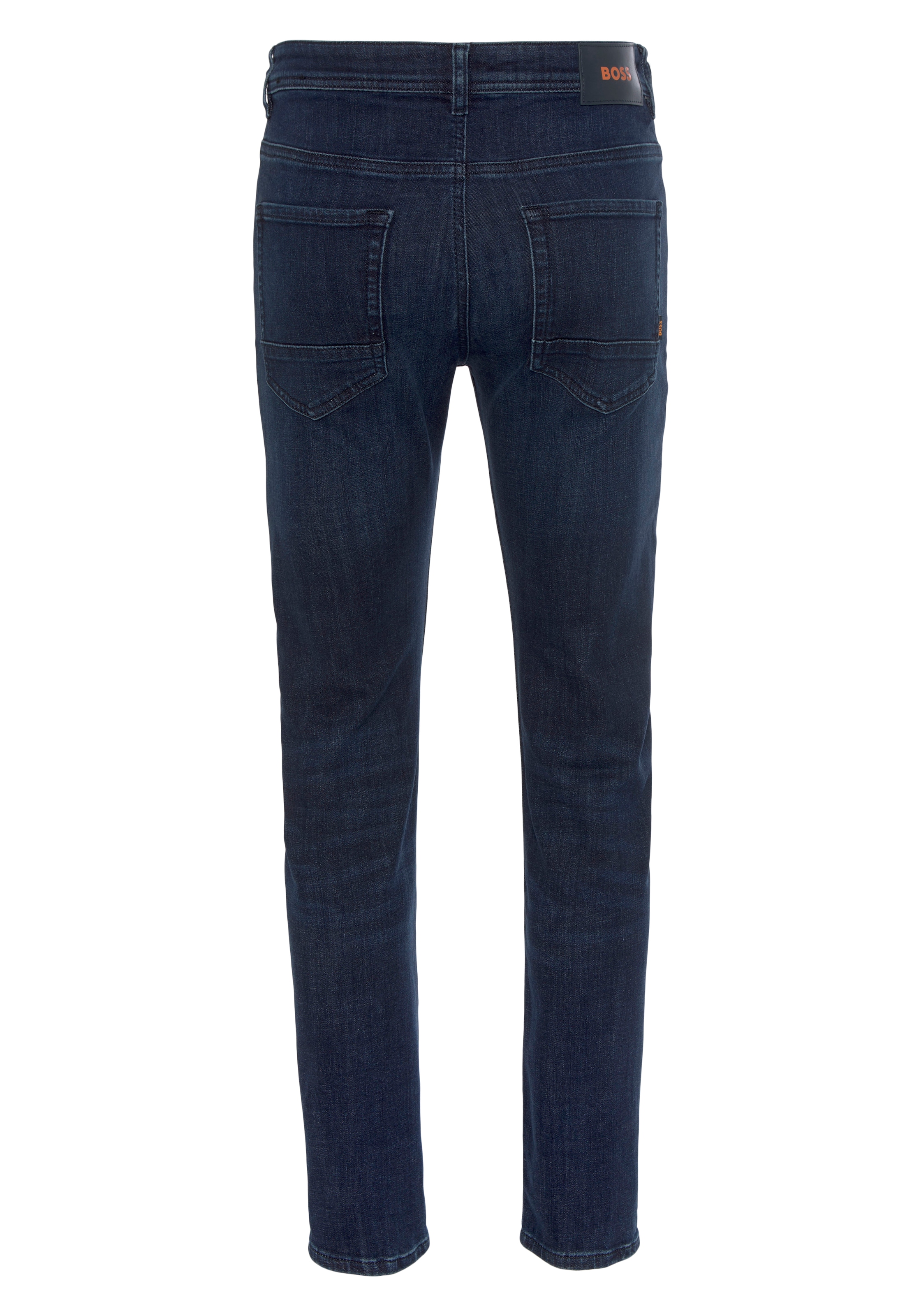 BOSS ORANGE Regular-fit-Jeans »Taber BC P«, mit Leder-Badge