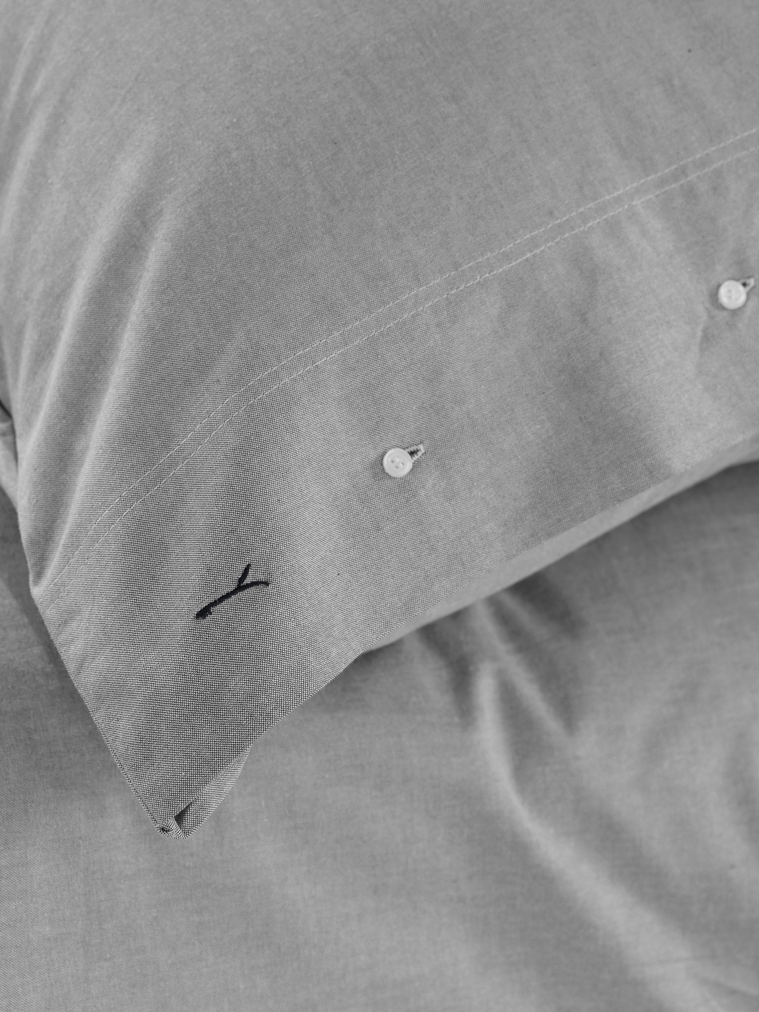 YELLOW Bettwäsche »Chambray« 2 Uni Design, 100% Baumwolle ab 135x200 cm.