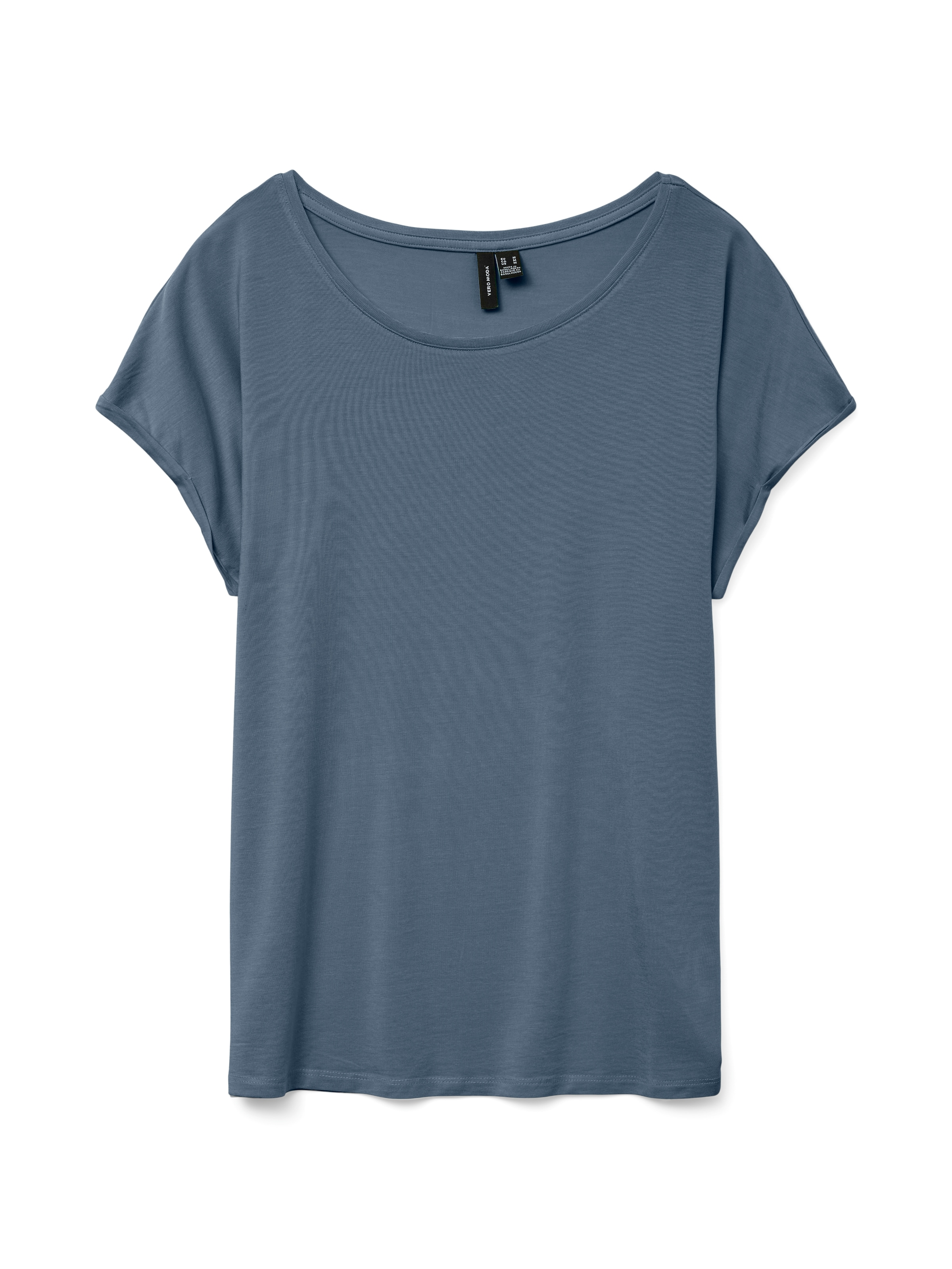 Vero Moda Rundhalsshirt »VMAVA PLAIN SS TOP GAJRS NOOS«