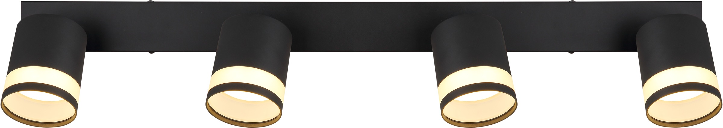GLOBO LIGHTING Deckenstrahler »LUCERO«, Leuchtmittel GX53 | Leuchtmittel wechselbar, Deckenspot/schwarz/3000K/Wohnzimmer/Flur