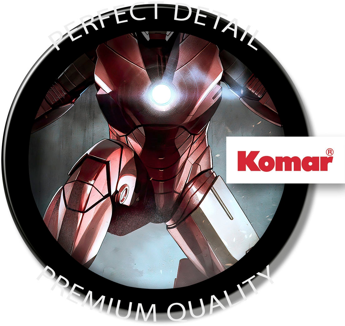 Komar Leinwandbild »Iron Man Charging - Größe 40 x 30 cm«, Disney, (1 St., 40 x 30 cm (Breite x Höhe), Keilrahmenbild mit Echtholzrahmen, Kinderzimmer