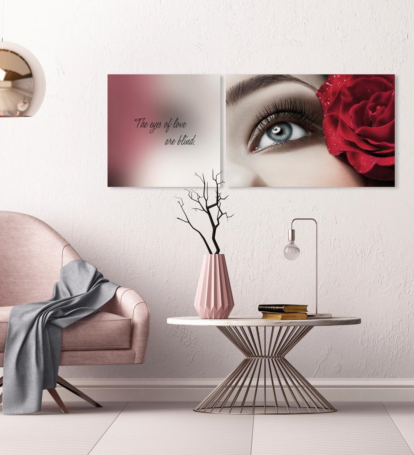 queence Leinwandbild »Eyes«, Foto-Romantisch-Menschen-Kunst-Modern-Spa-Spa günstig online kaufen