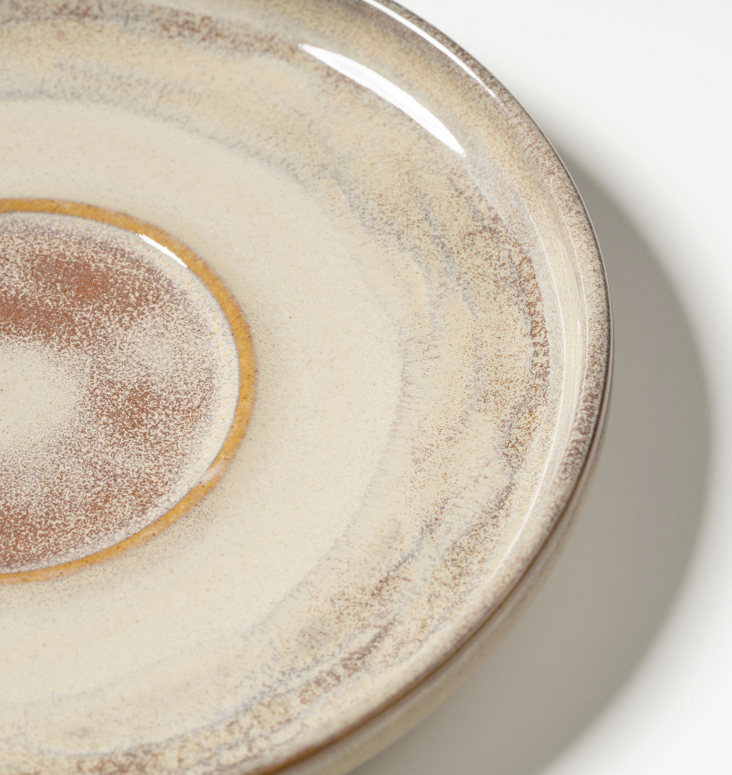gipfelstück Untertasse »Nebelwald«, (Set, 4 St.), Scandi-Style, glänzende Reaktivglasur, jedes Stück ein Unikat