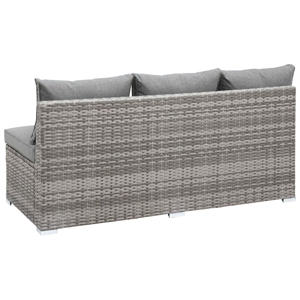 KONIFERA Gartenlounge-Set »Kalamos«, (Set, 23 tlg., 3er-Sofa, 2x 2er Sofa, Ecksofa, 2x Hocker, 2x Tisch, inkl. Auflagen)