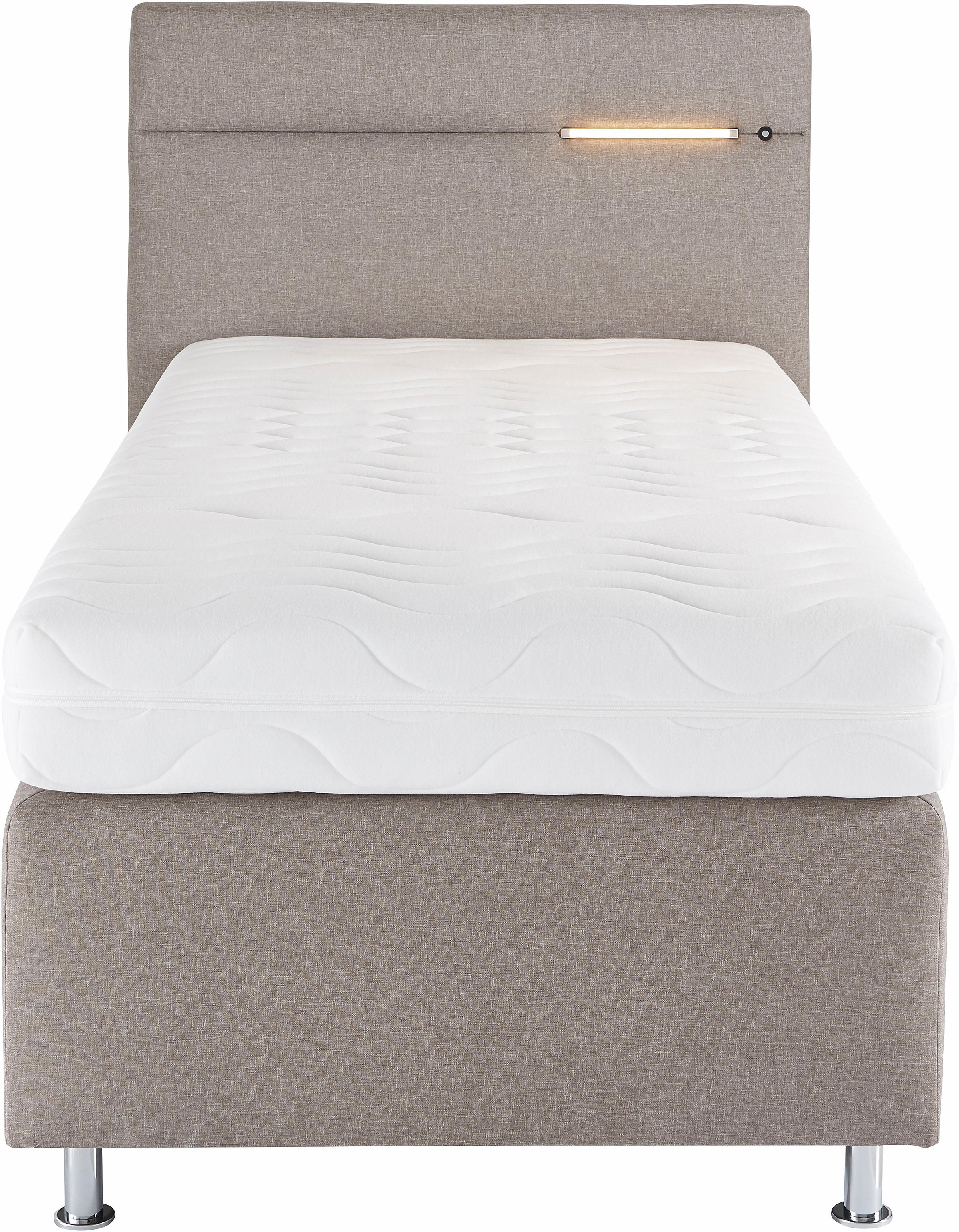 Westfalia Schlafkomfort Boxspringbett, wahlweise mit LED-Beleuchtung
