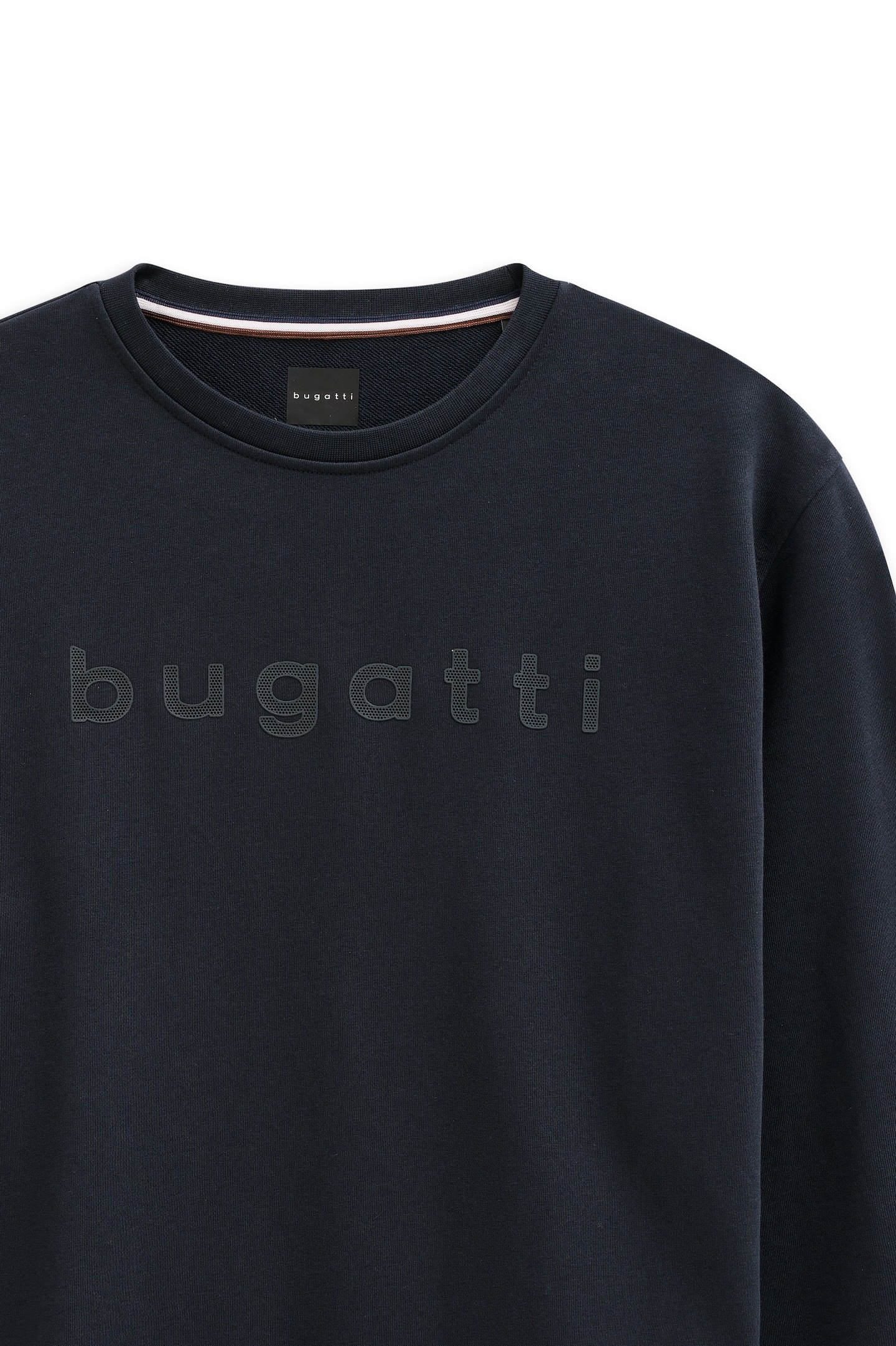 bugatti Sweatshirt »3D-Logo-Print«, im Modern Fit aus einem Baumwollmix