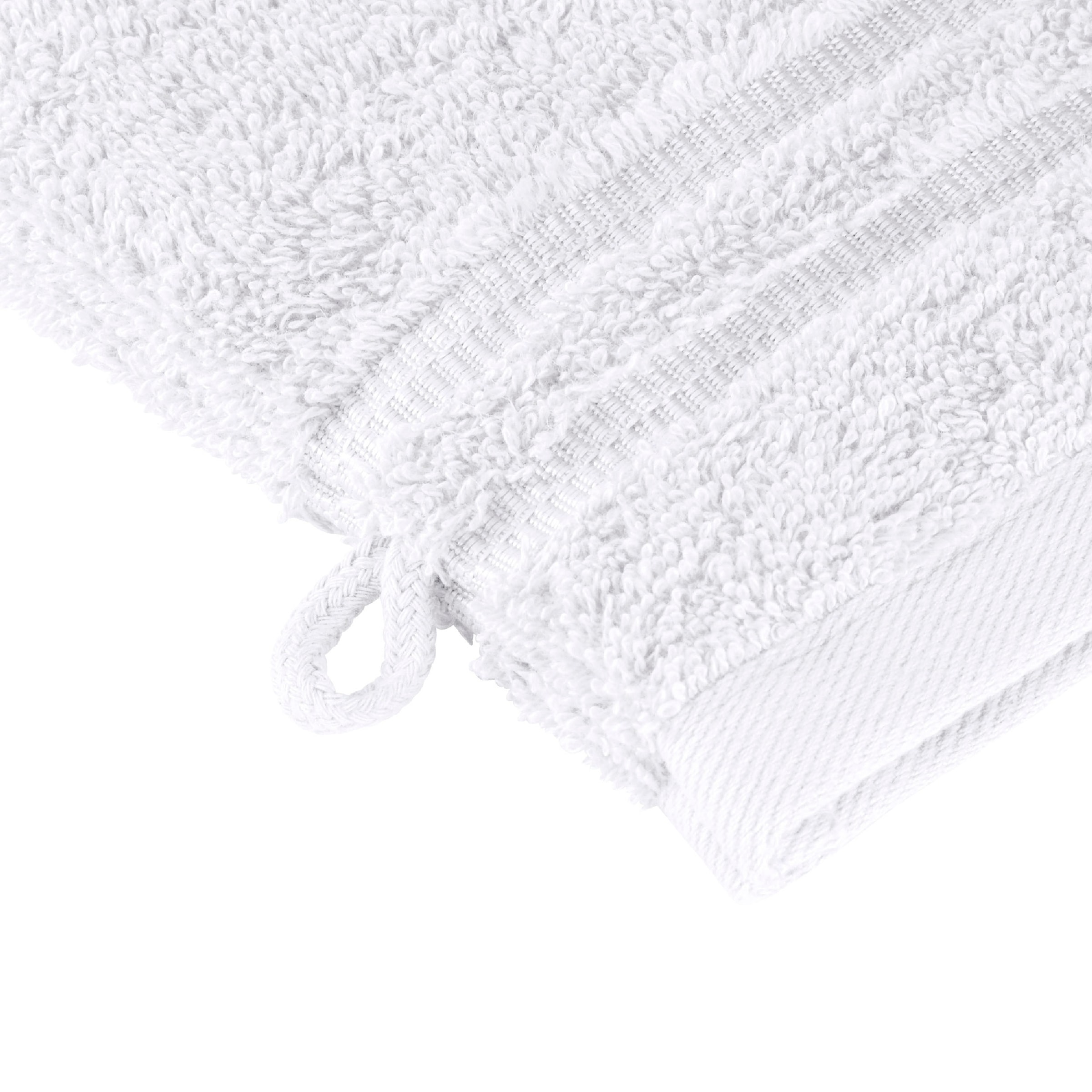Schiesser Waschhandschuh »Milano im 5er Set«, (5 St., 5er Set Waschlappen 16 x 22 cm), mit Webbordüre