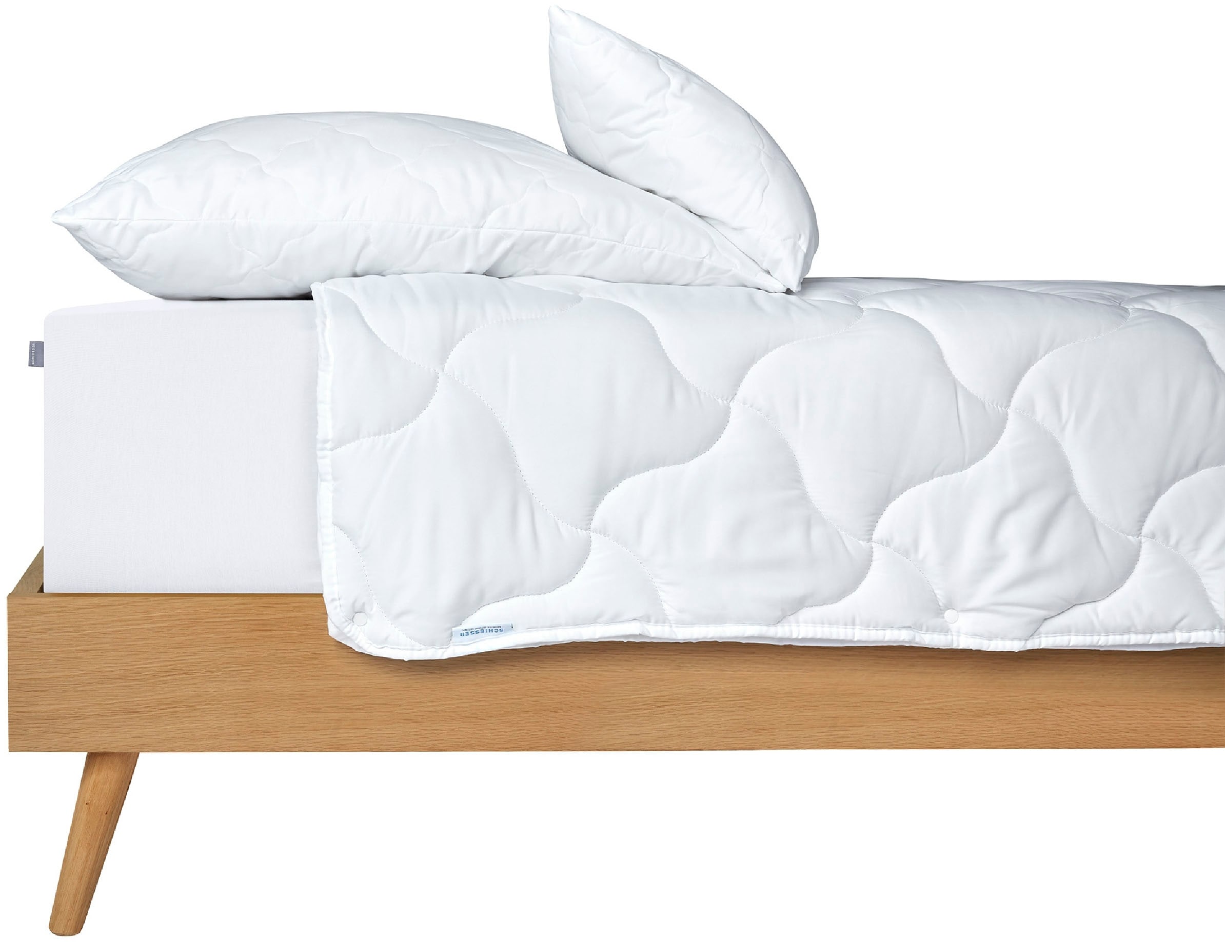 Schiesser 4-Jahreszeitenbett »Lykke - 2 zusammenknöpfbare Steppdecken für Sommer und Winter«, 4-Jahreszeiten, (1 St.), STANDARD 100 by OEKO-TEX® zertifiziert