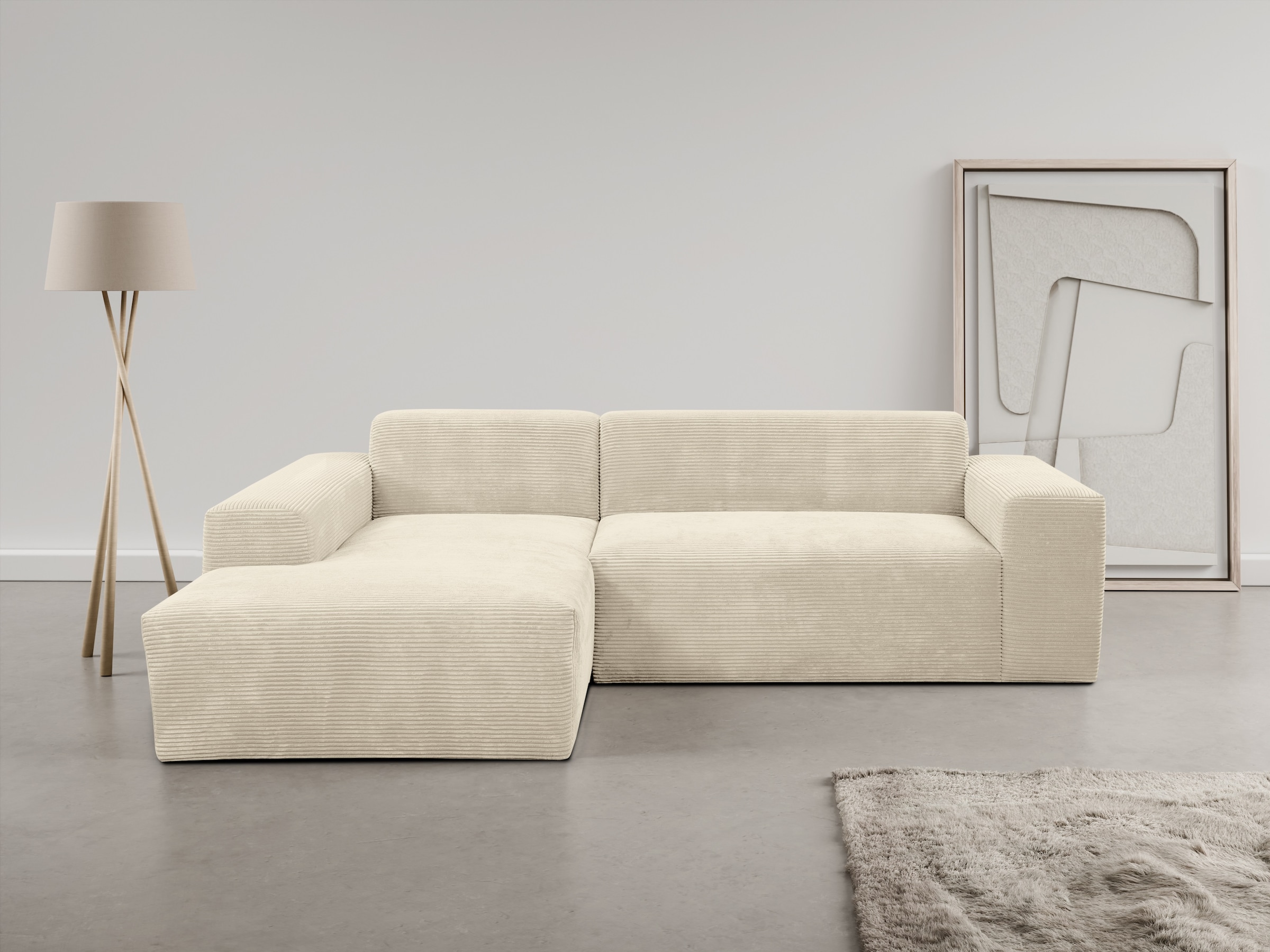 INOSIGN Ecksofa Zeus-L, Curvy Trend Ecksofa mit urbaner Optik günstig online kaufen