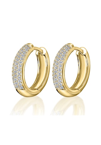 ONE ELEMENT Paar Creolen »0,25 ct Diamant Brillant Ohrringe Creolen aus 585 Gelbgold« kaufen