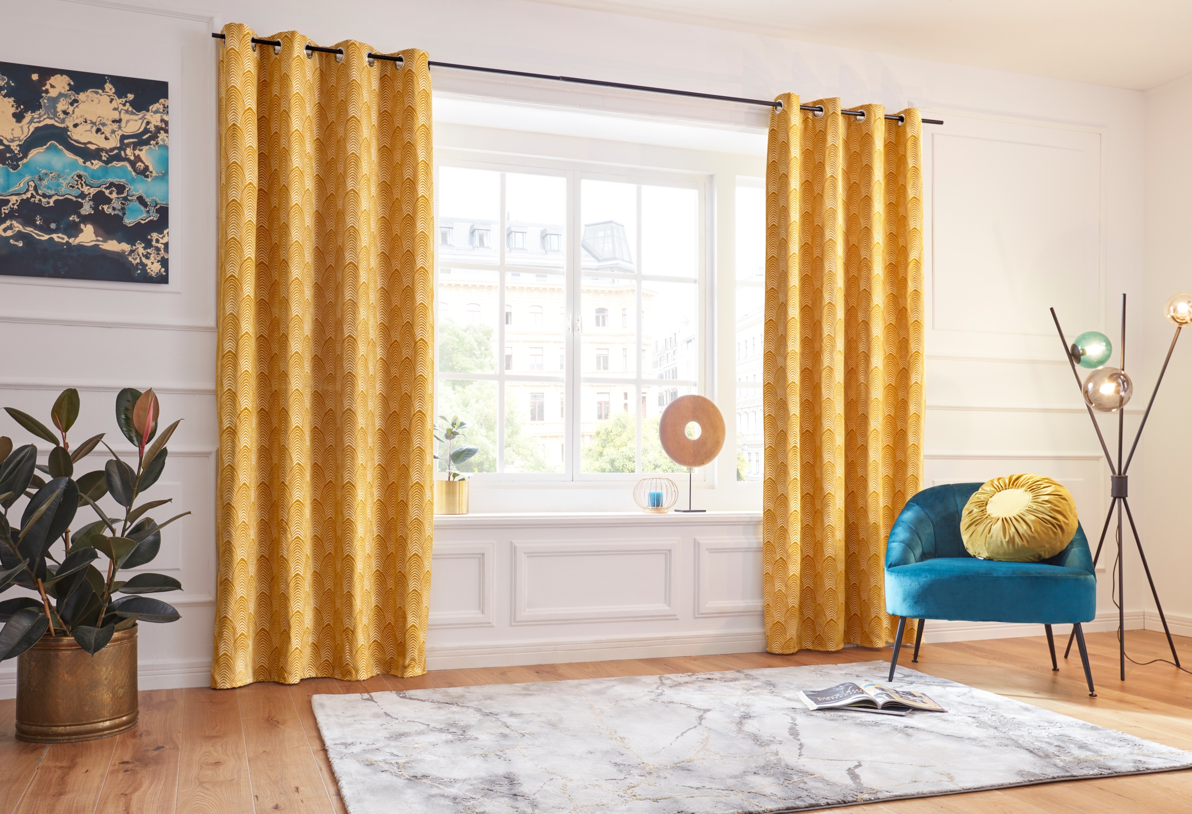 11. Bild von Leonique Teppich »Juliet«, rechteckig, modernes Marmor-Design, Kurzflor, pflegeleicht, weich