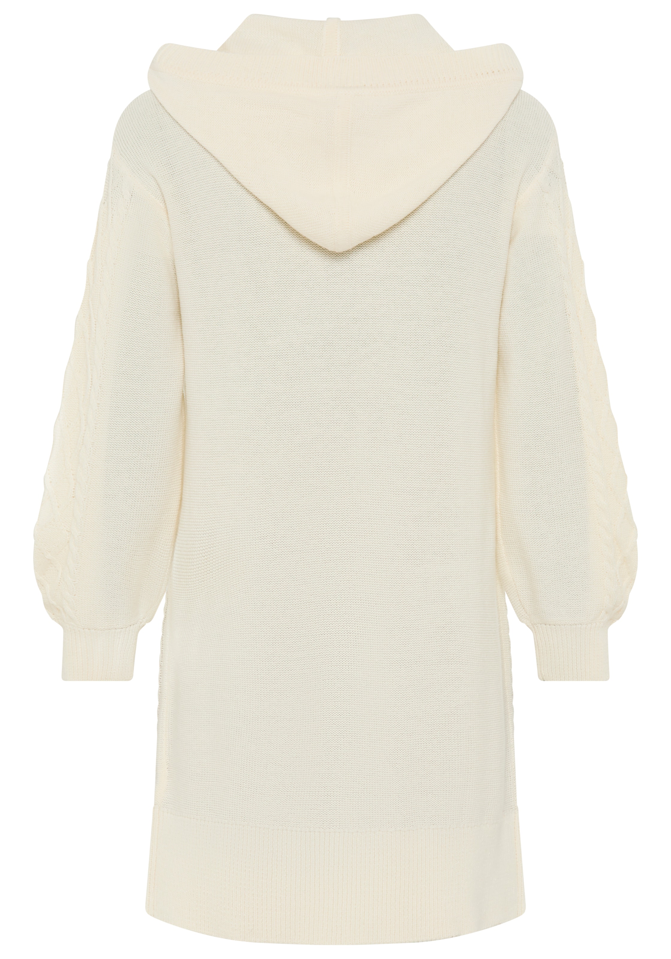 Laura Scott Longstrickjacke Übergangsstrick mit Kapuze und Zopfstrick - NEUE KOLLEKTION